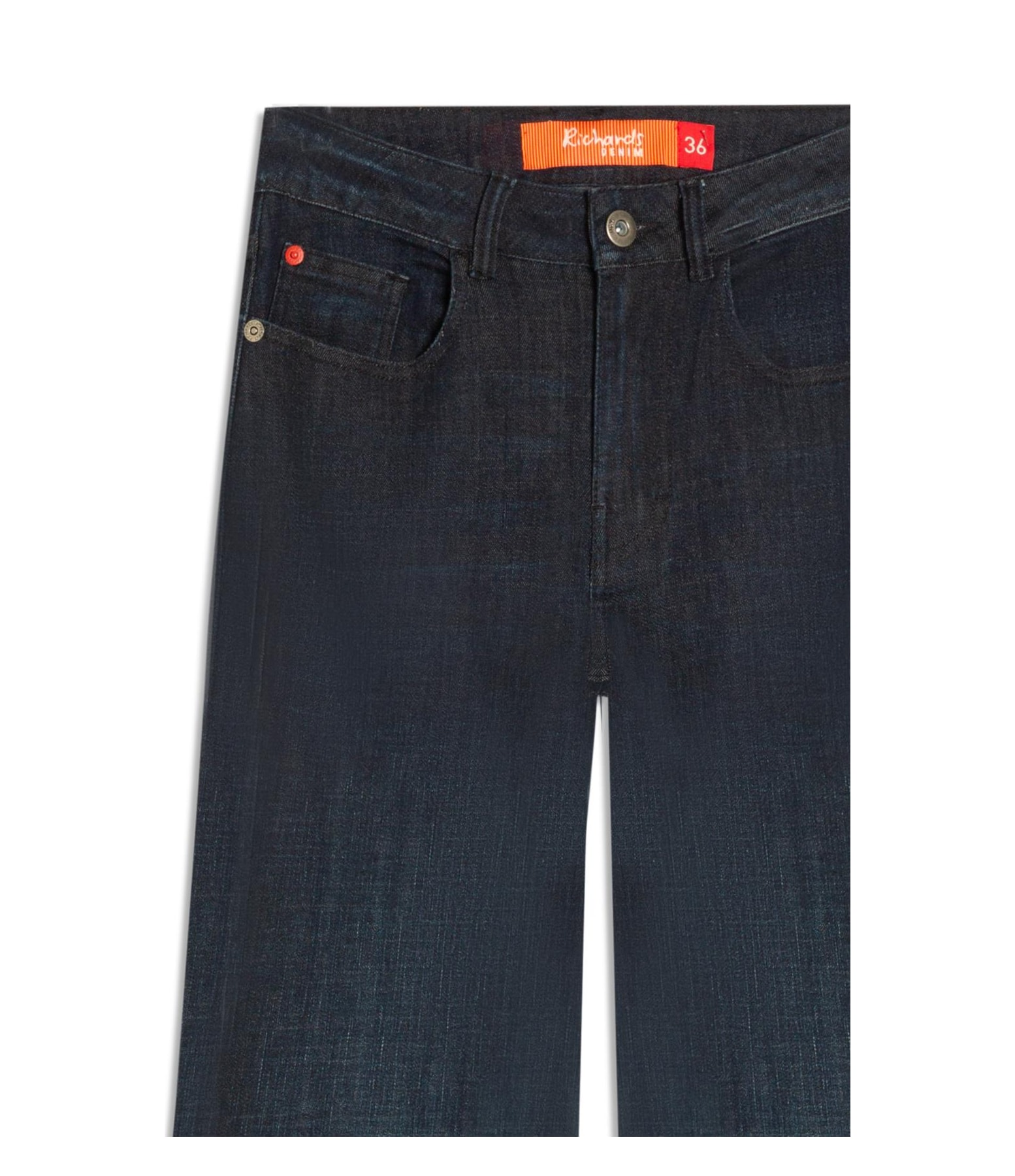 Calça 5 Pockets Flare Visco Indigo Lav. Escuro C/ Matiz