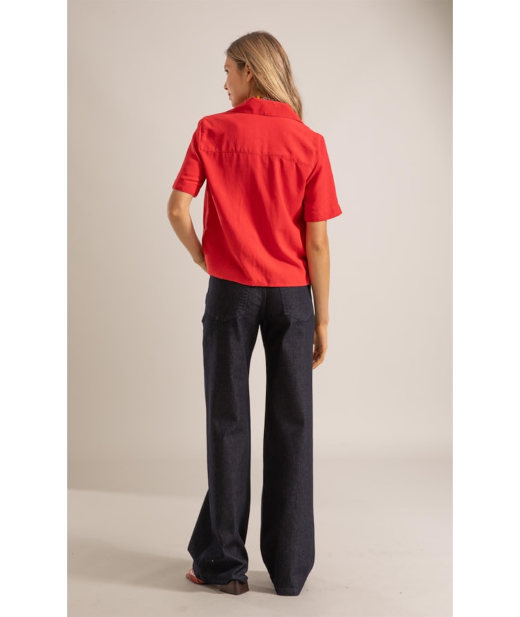 Calca 5 Pockets Patt d Eph First Blue Lav. Amaciado