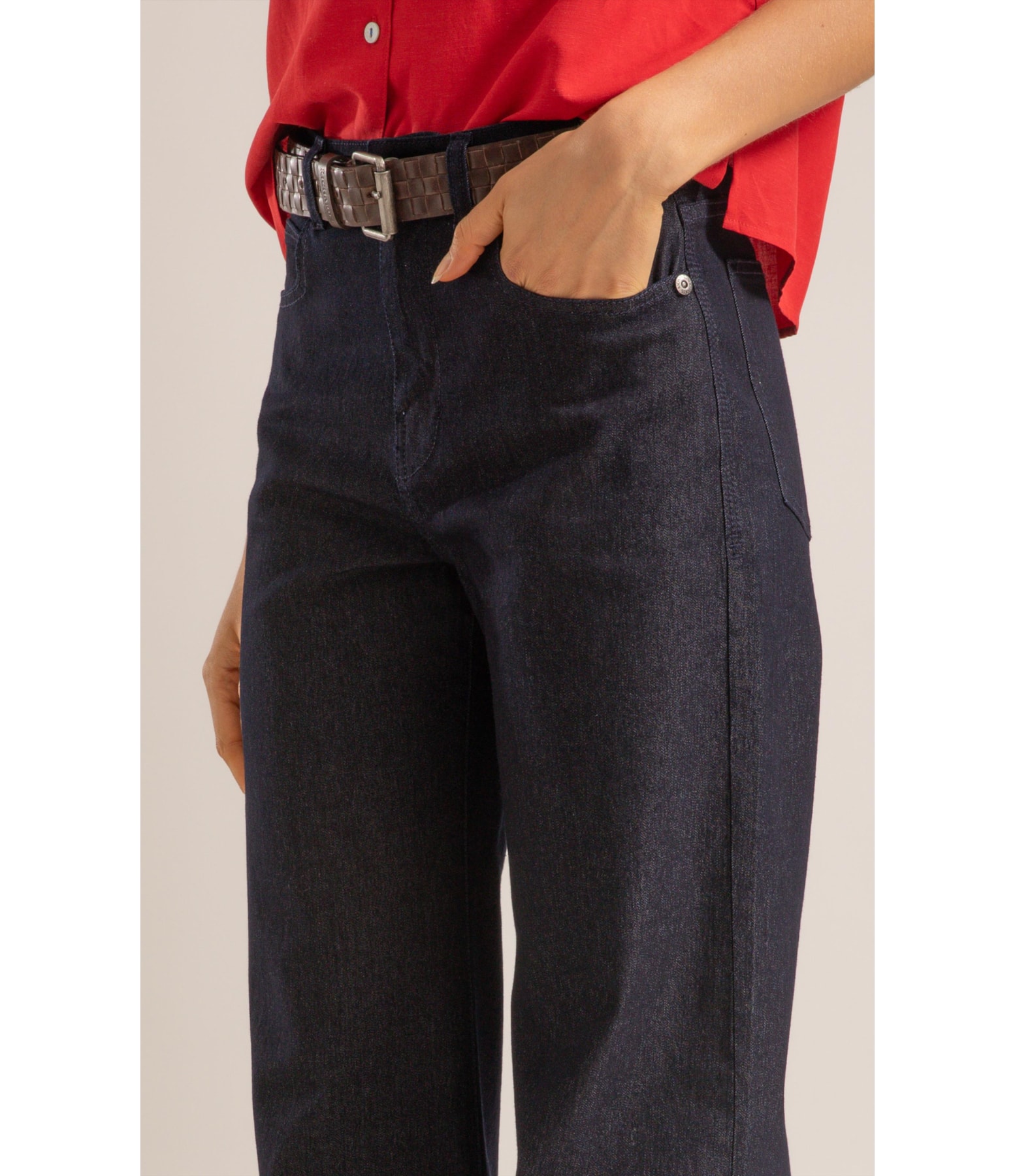 Calca 5 Pockets Patt d Eph First Blue Lav. Amaciado