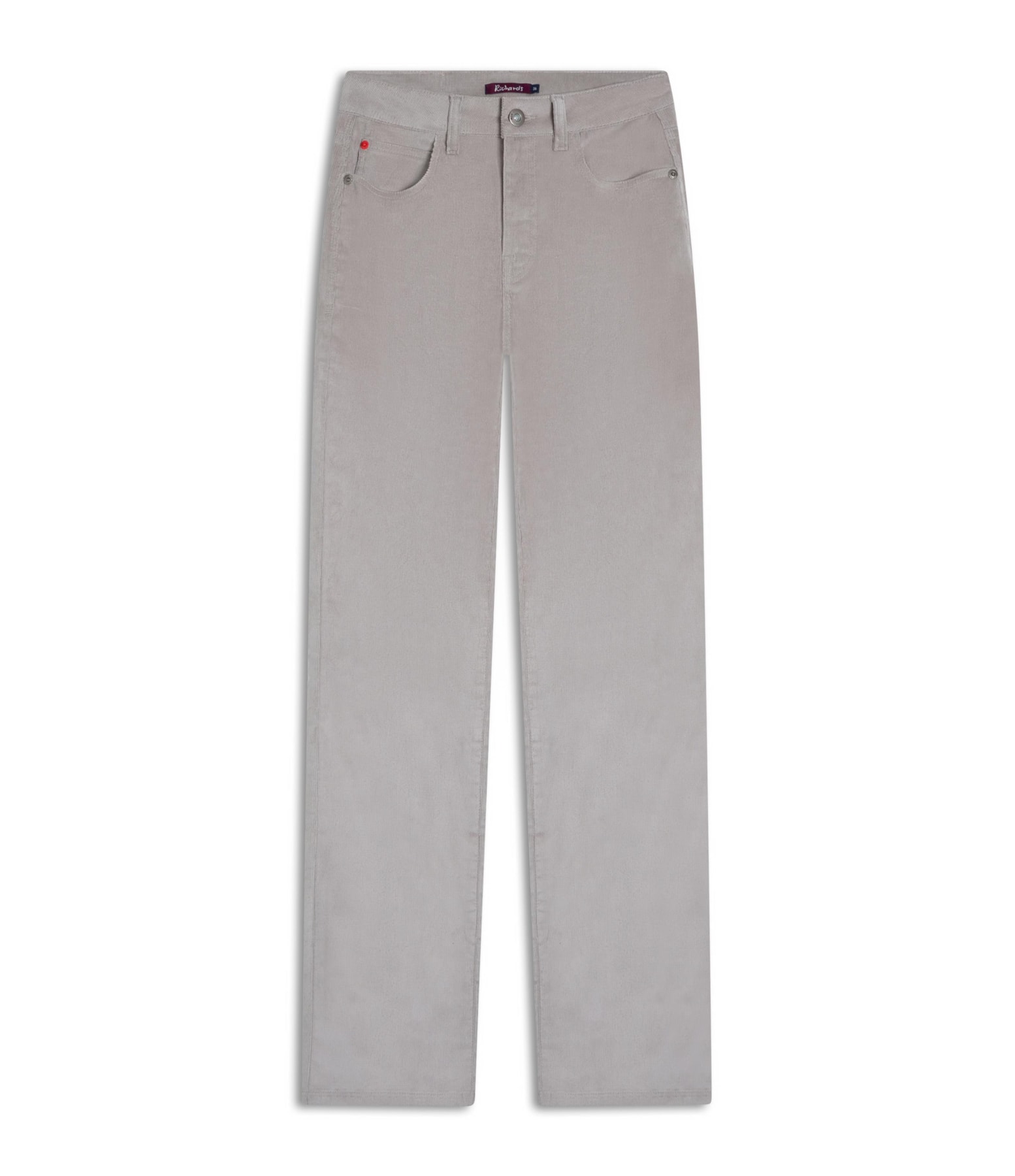 Calca 5 Pockets Reta Veludo Caqui