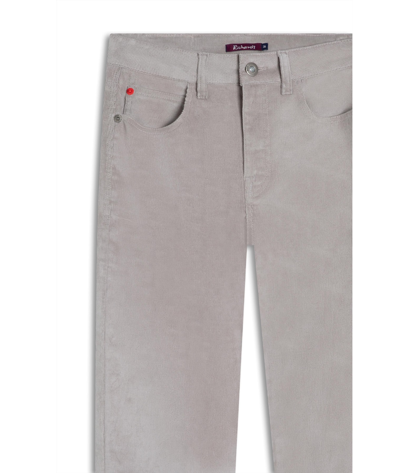 Calca 5 Pockets Reta Veludo Caqui