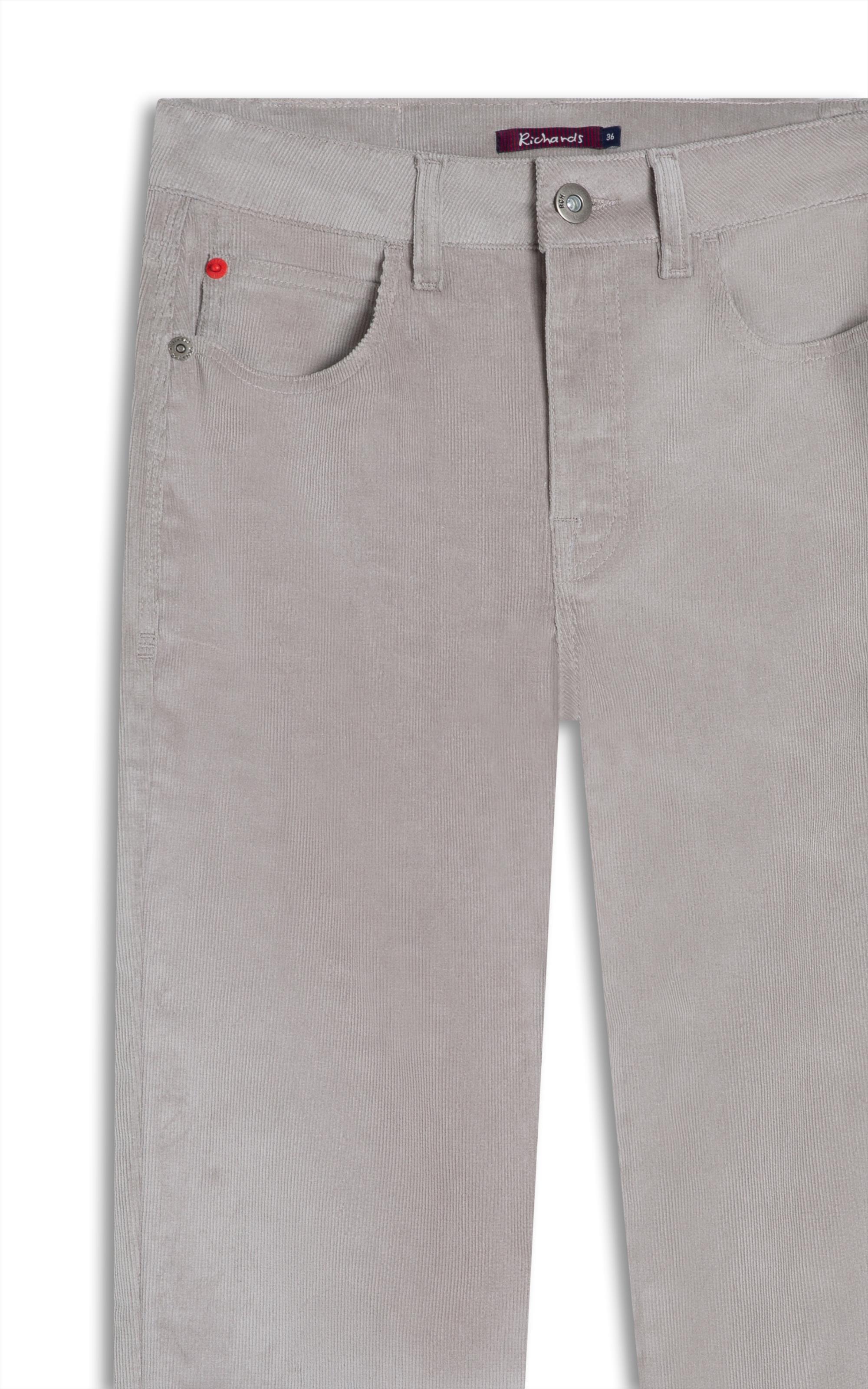 Calca 5 Pockets Reta Veludo Caqui