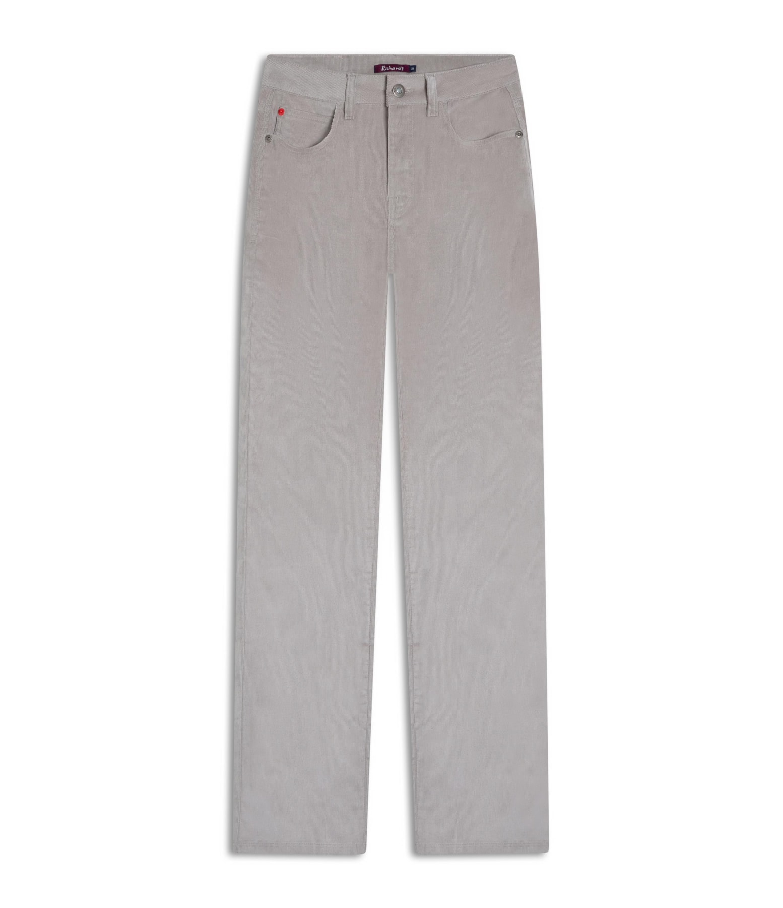 Calca 5 Pockets Reta Veludo Caqui