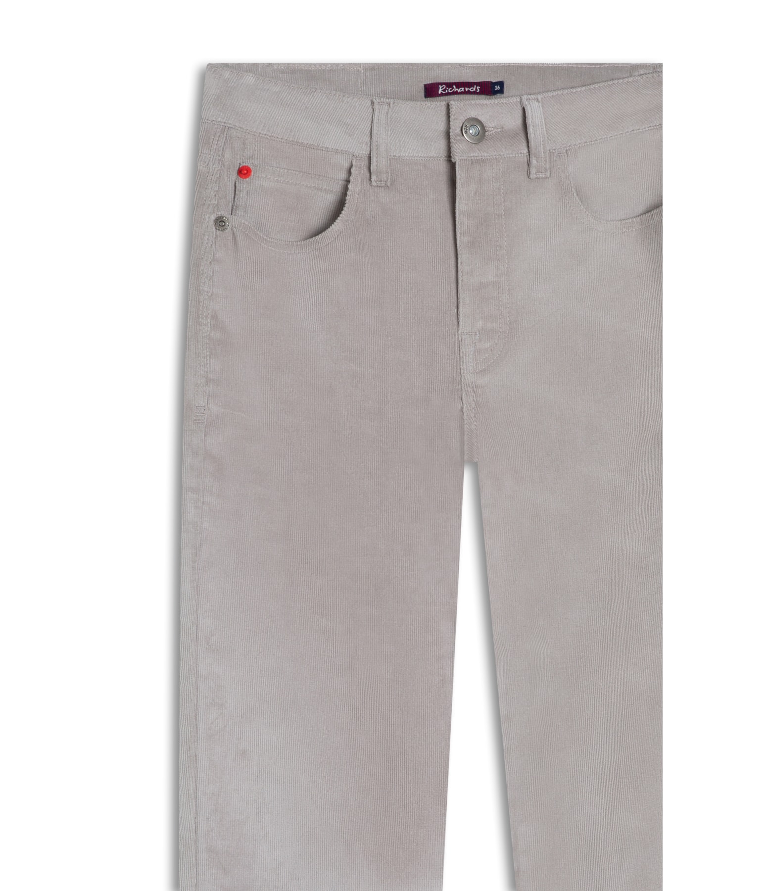 Calca 5 Pockets Reta Veludo Caqui