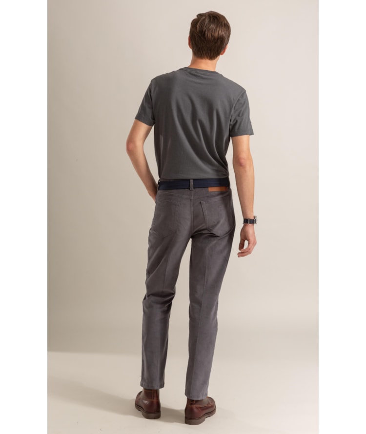 Calca 5 Pockets Veludo Grafite