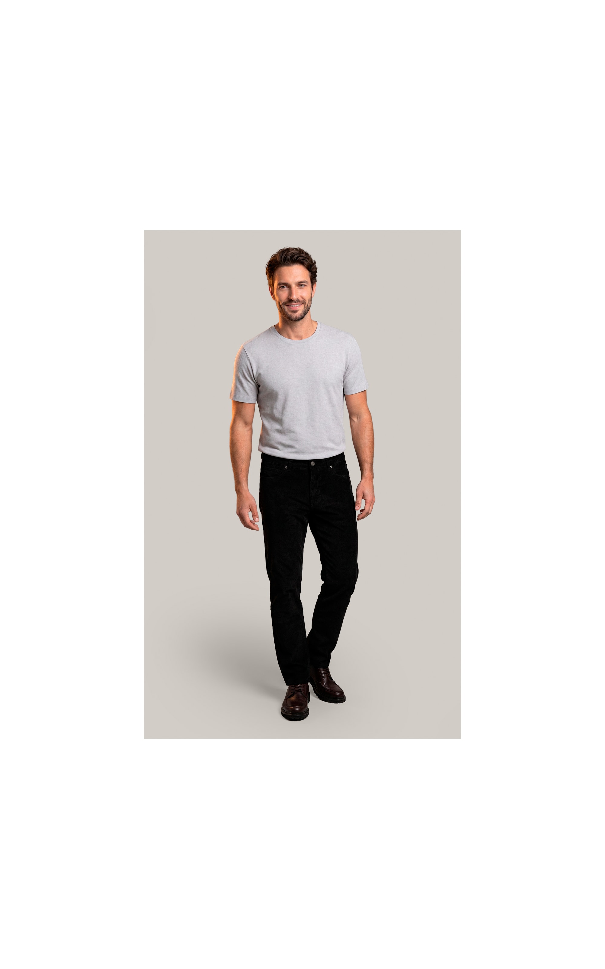 Calca 5 Pockets Veludo Preto