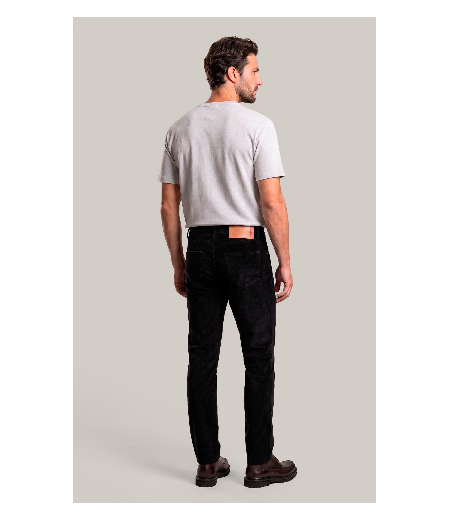 Calca 5 Pockets Veludo Preto