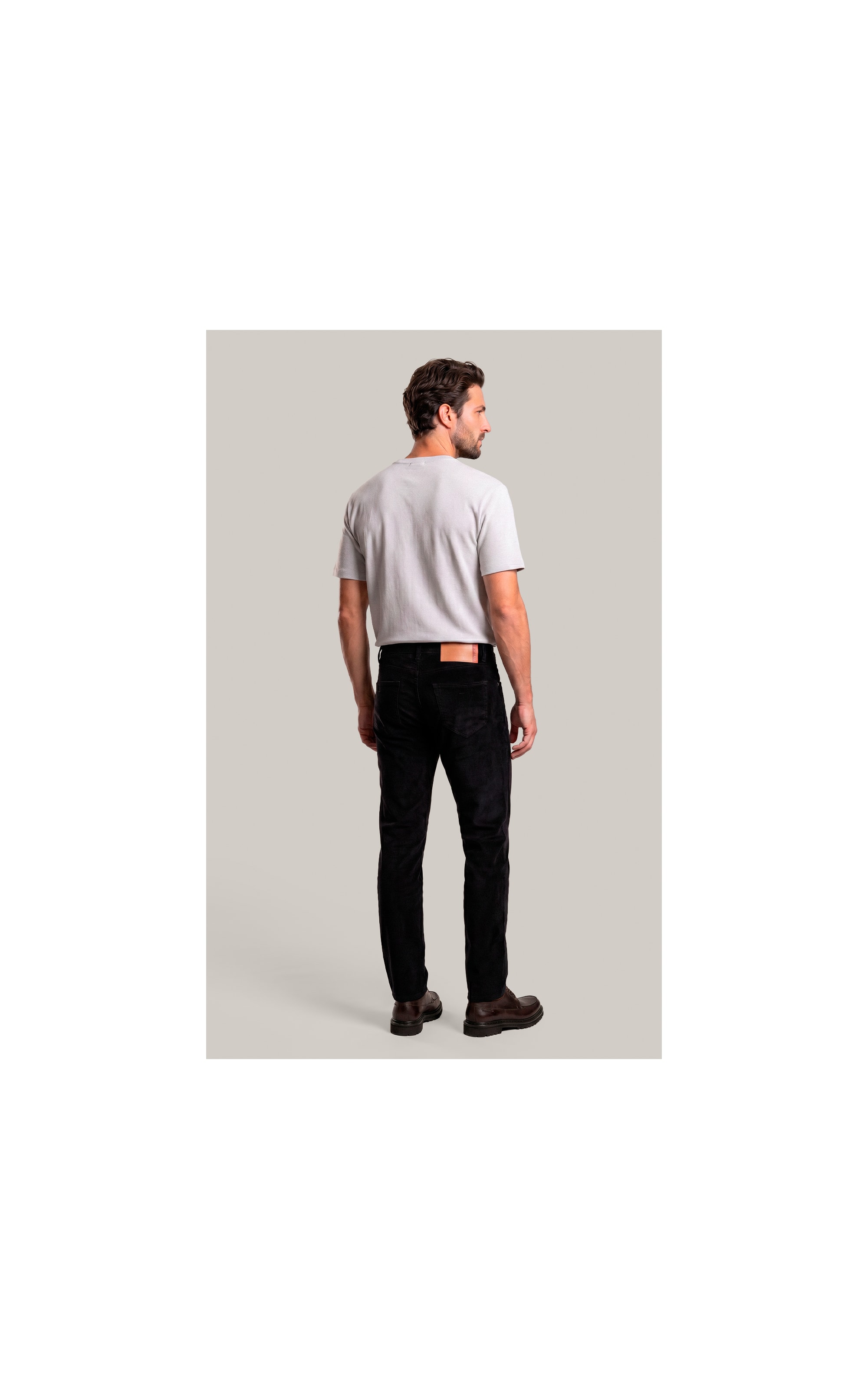 Calca 5 Pockets Veludo Preto