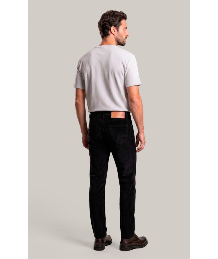 Calca 5 Pockets Veludo Preto
