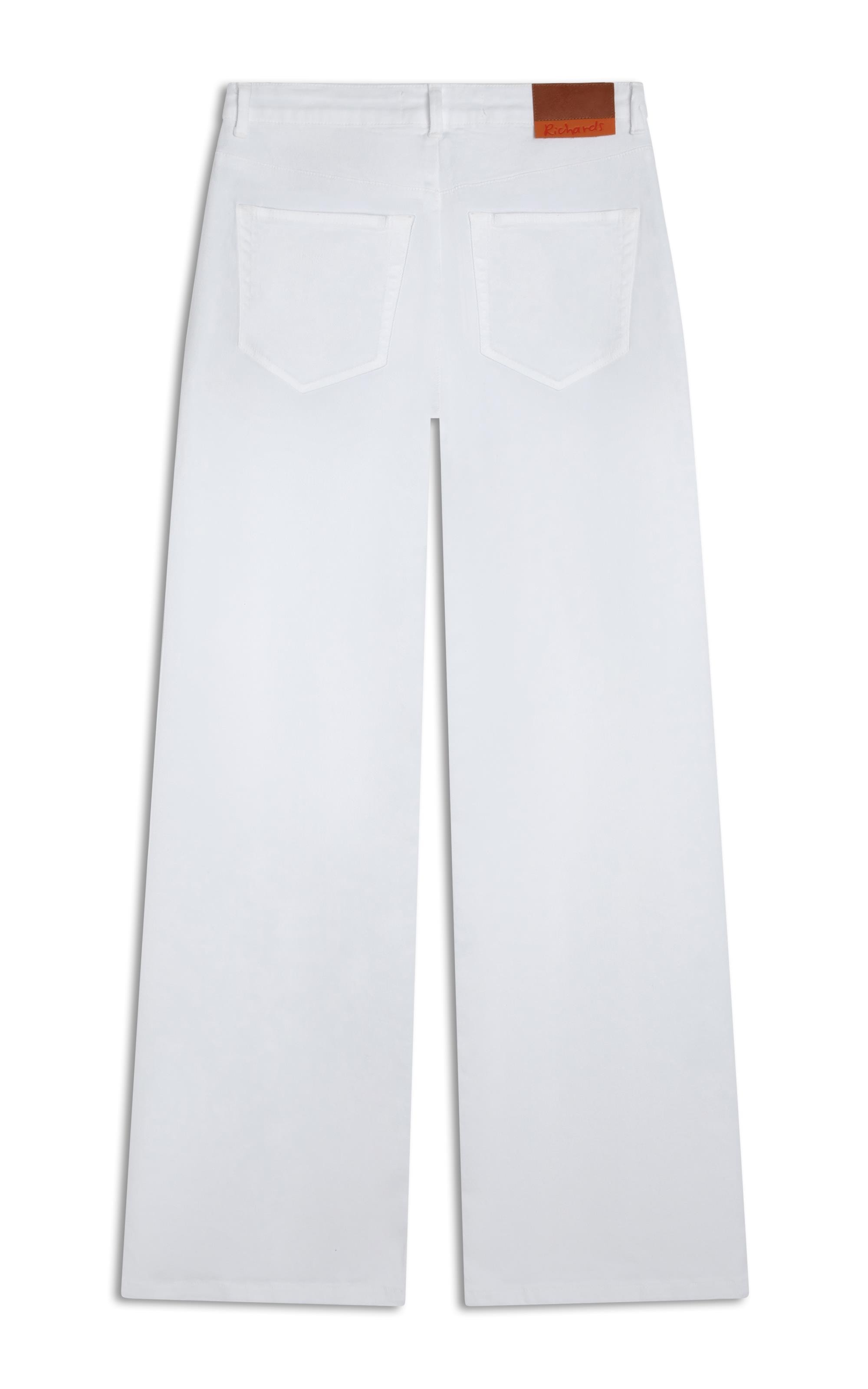 Calça 5pockets Wide Vintage Denim Branco