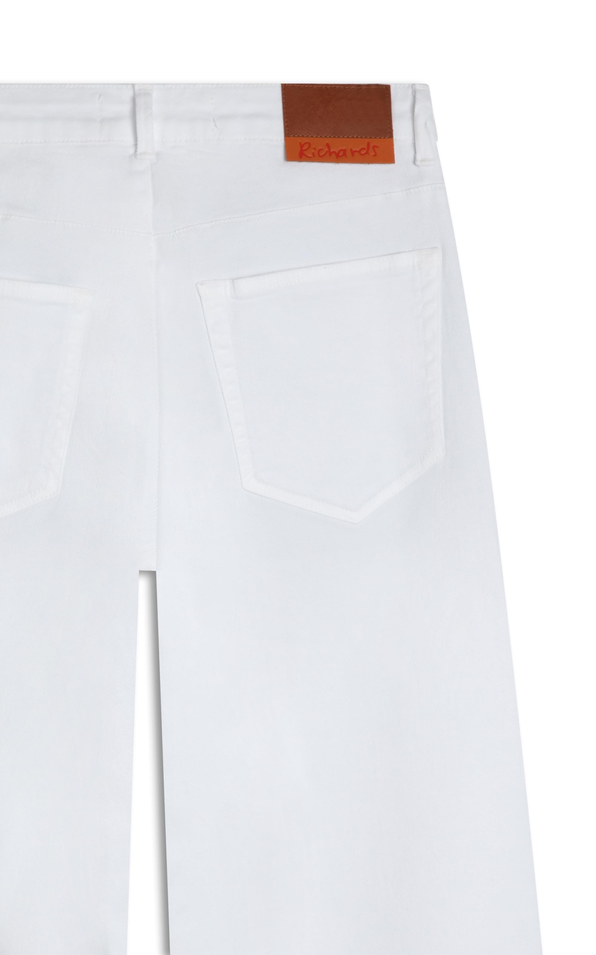 Calça 5pockets Wide Vintage Denim Branco