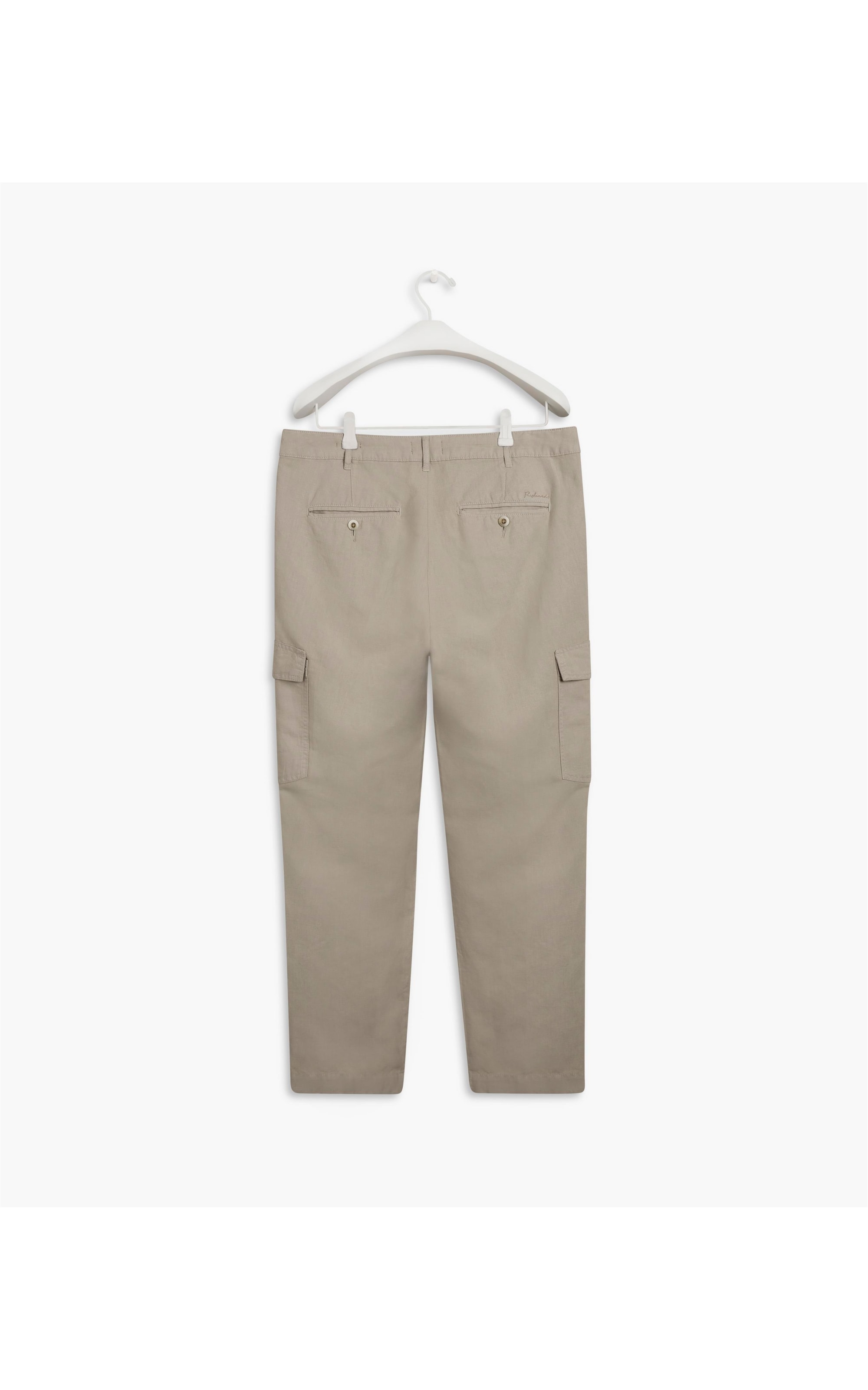 Calça Baggy Linho Caqui Claro