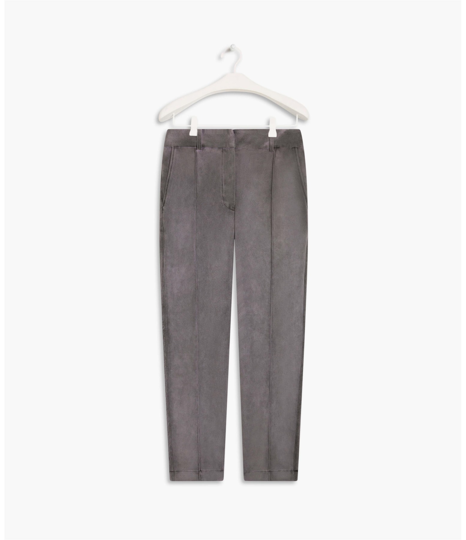 Calça Bertha Carrot Suede Lilas