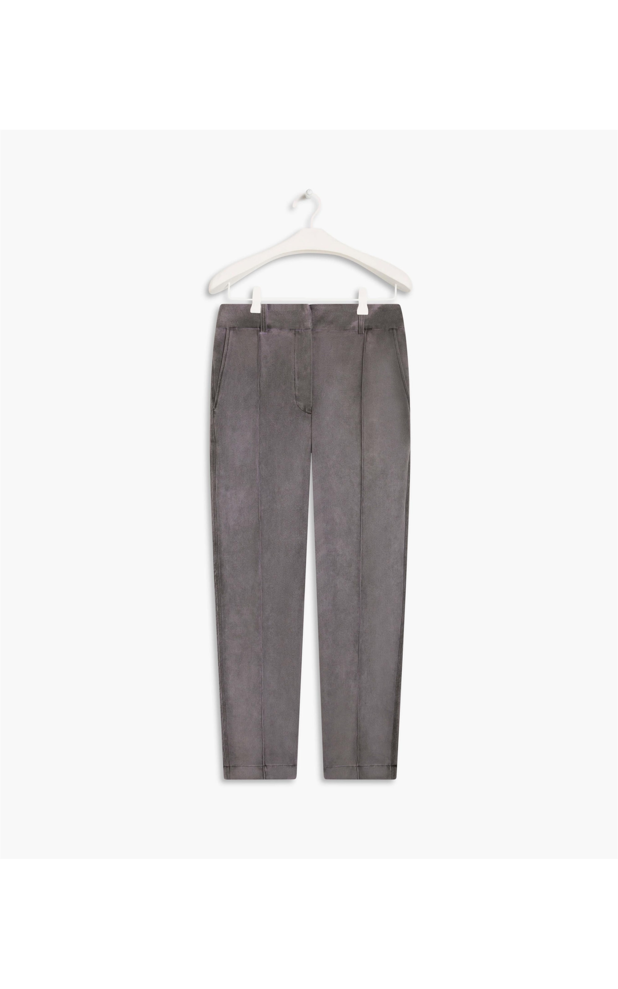Calça Bertha Carrot Suede Lilas