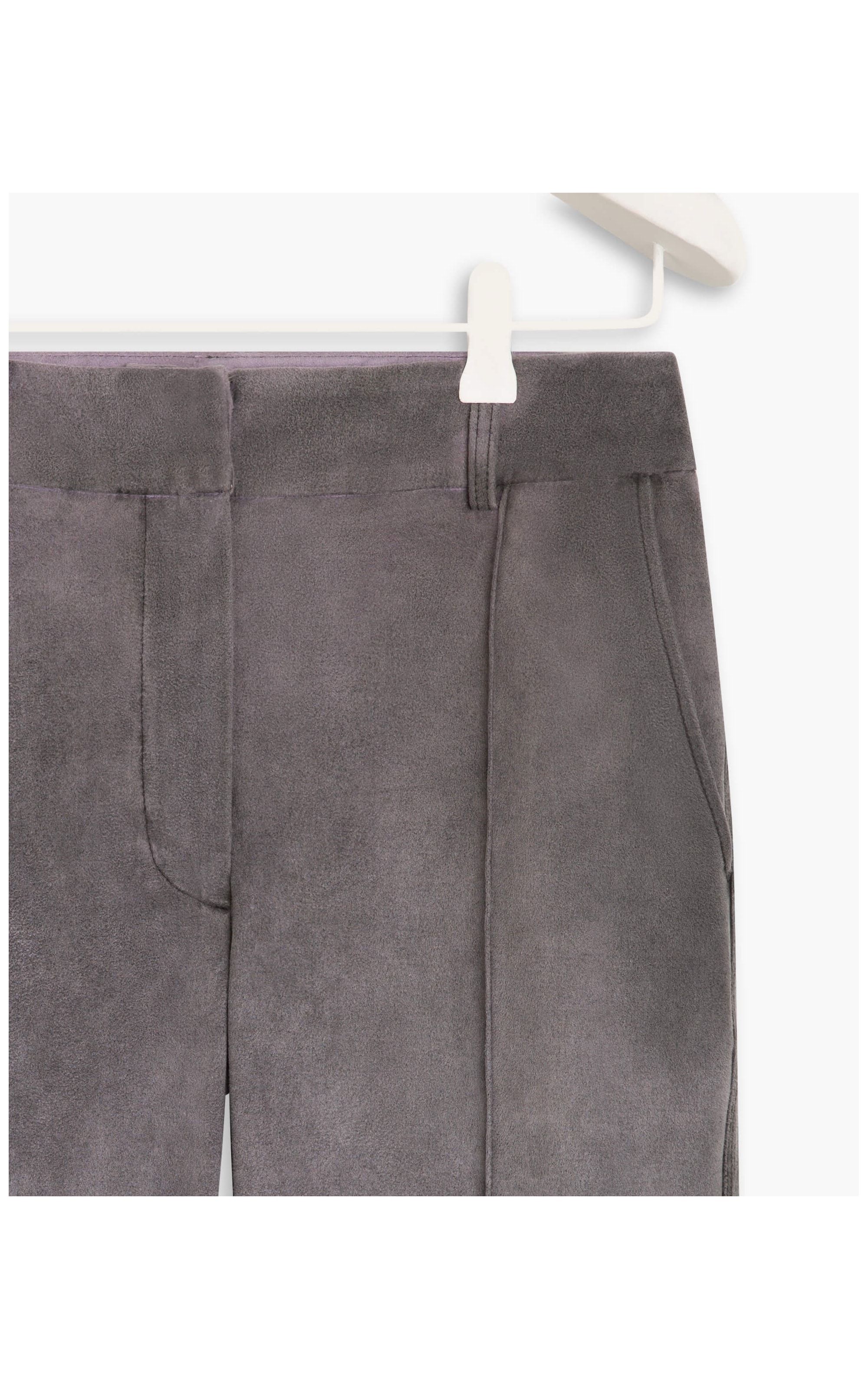 Calça Bertha Carrot Suede Lilas