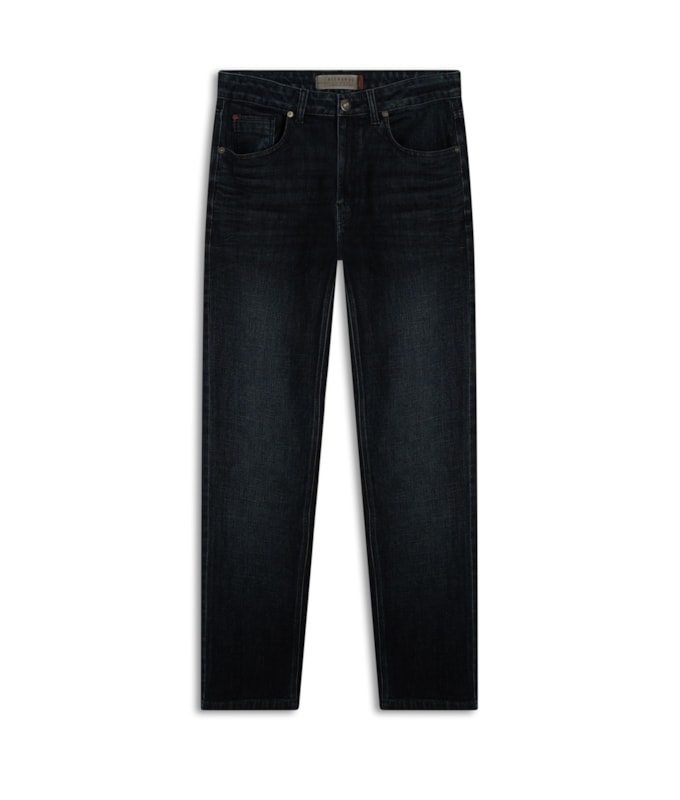 Calça Blue Cross Tradicional Kaua Lav. Escuro C/ Matiz e Pu