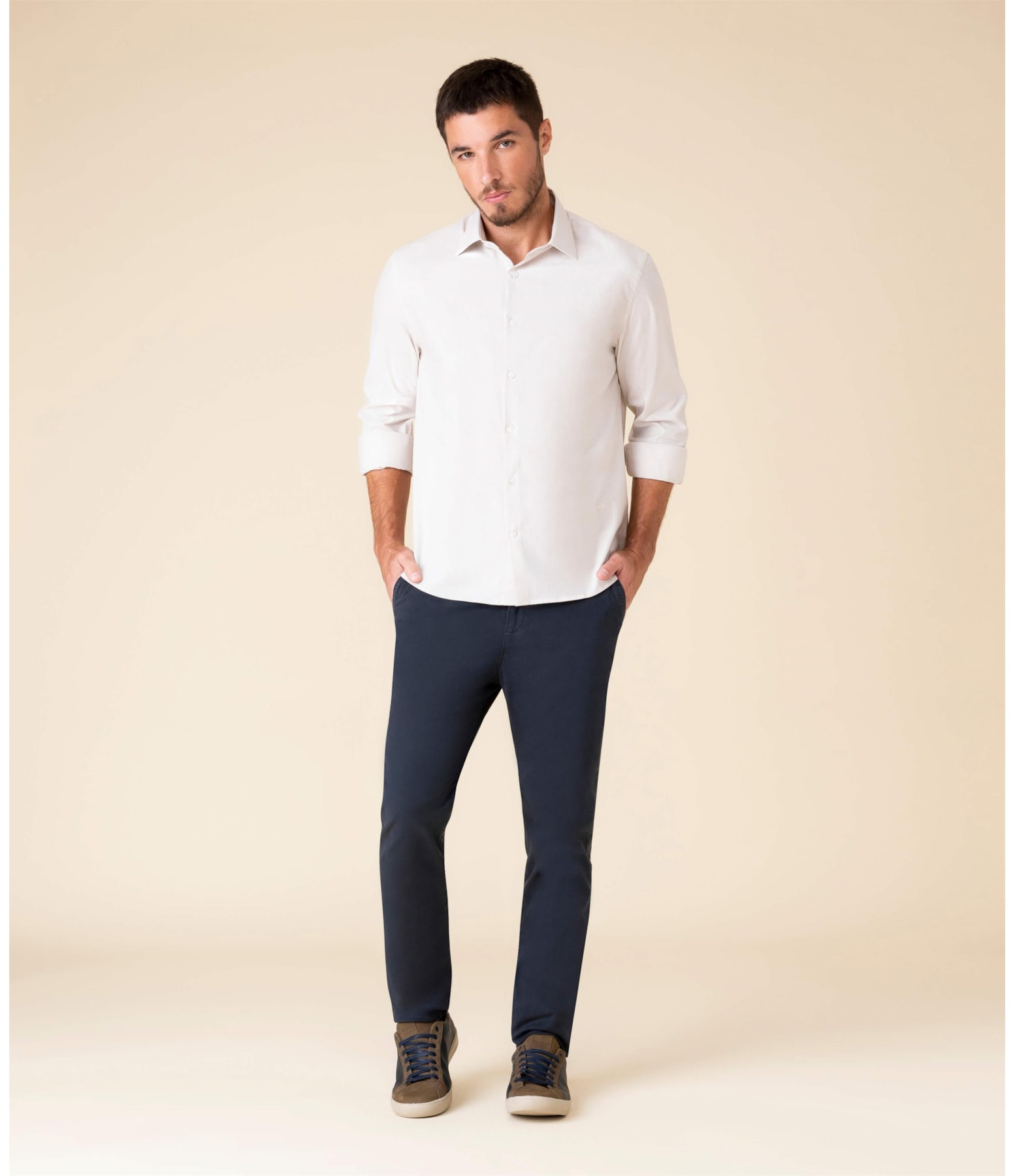 Calça Brick Lane Con Dark Navy