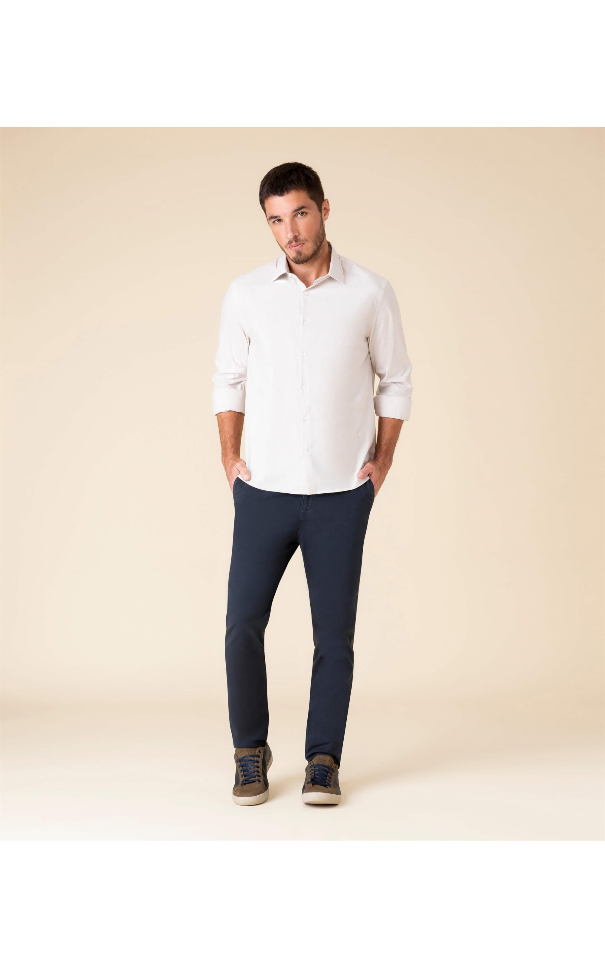 Calça Brick Lane Con Dark Navy