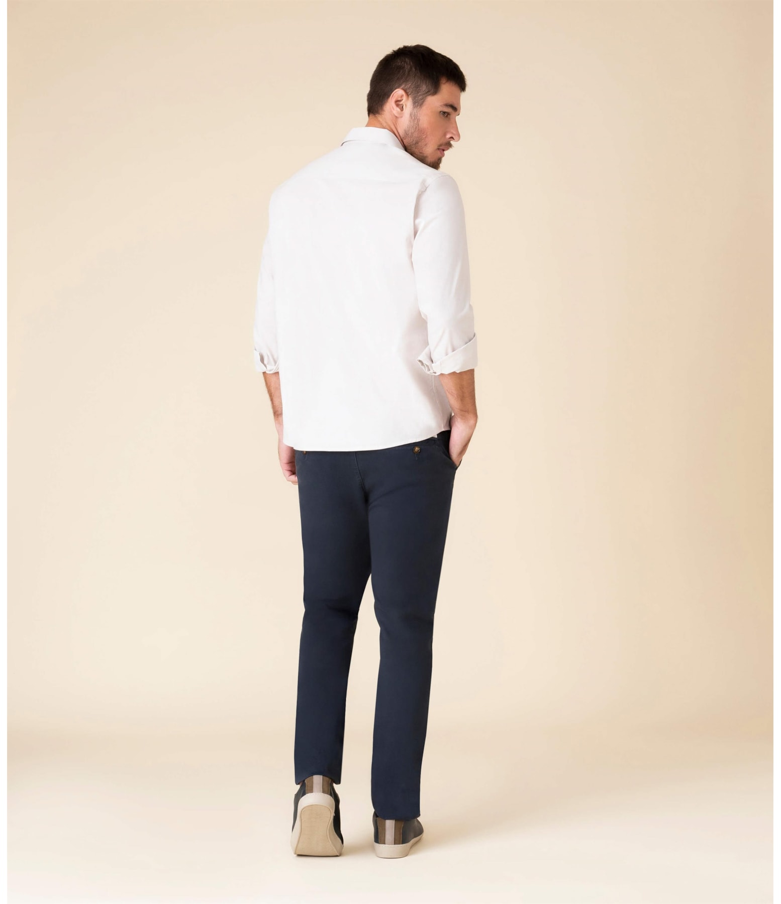 Calça Brick Lane Con Dark Navy