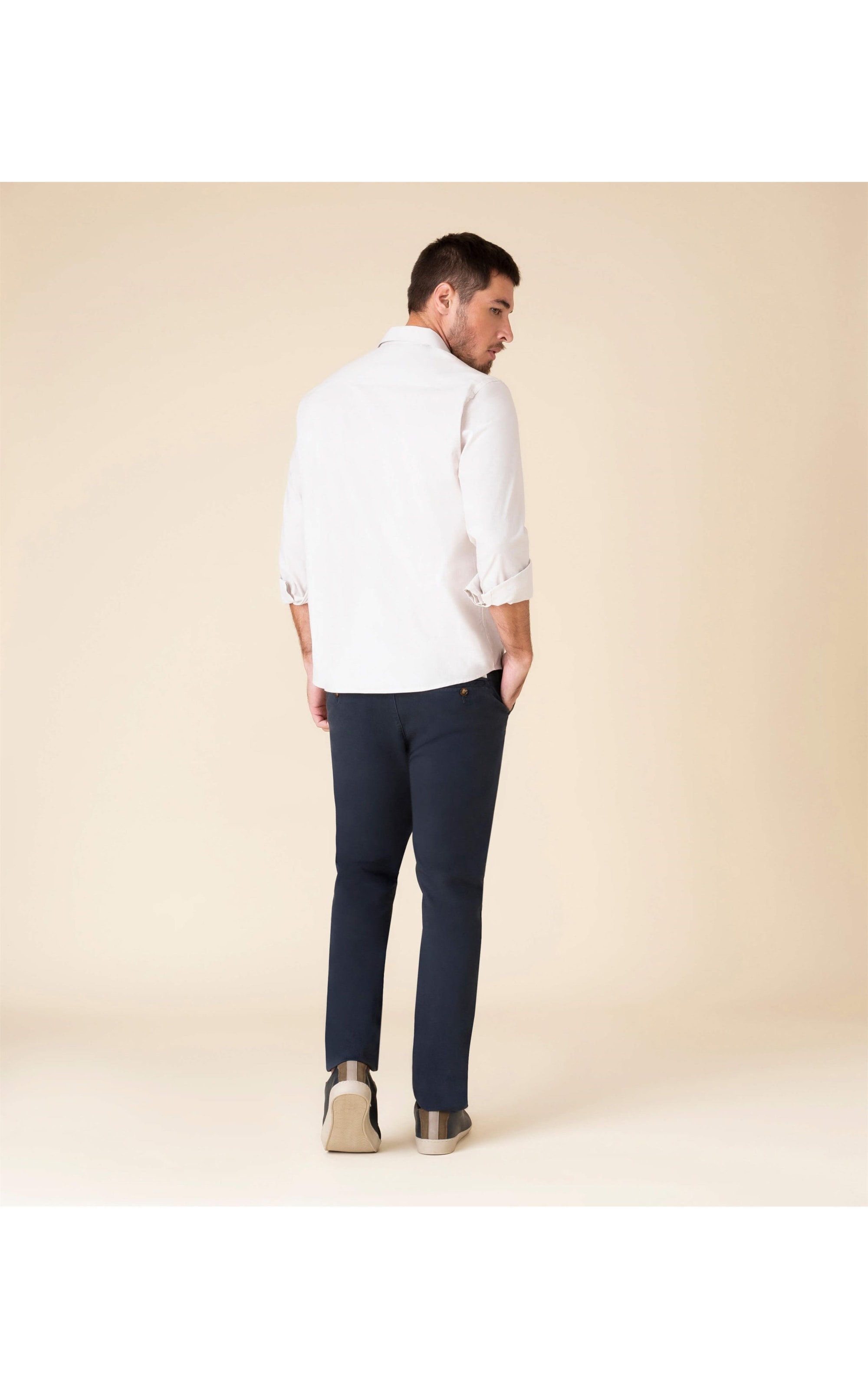 Calça Brick Lane Con Dark Navy