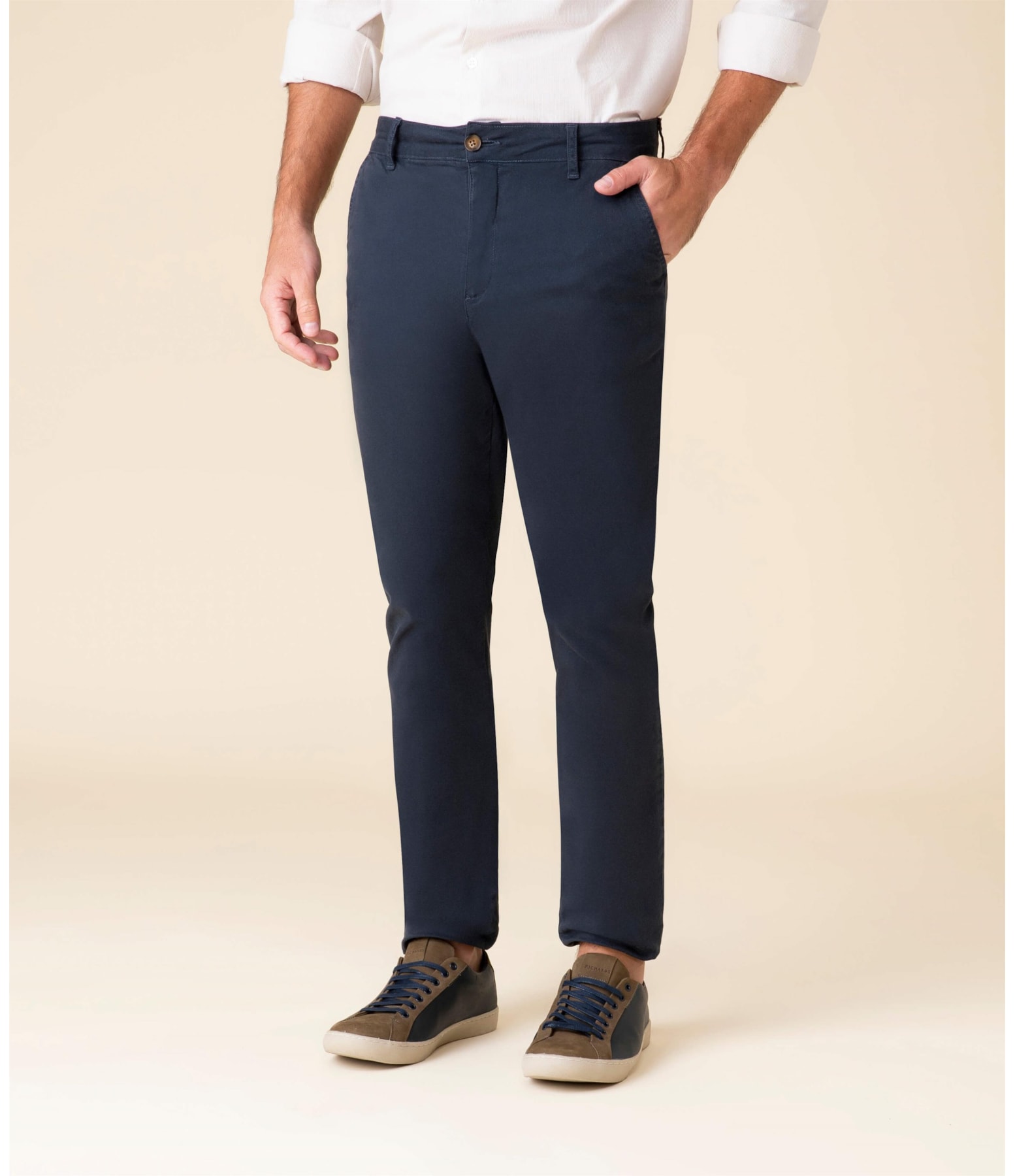 Calça Brick Lane Con Dark Navy