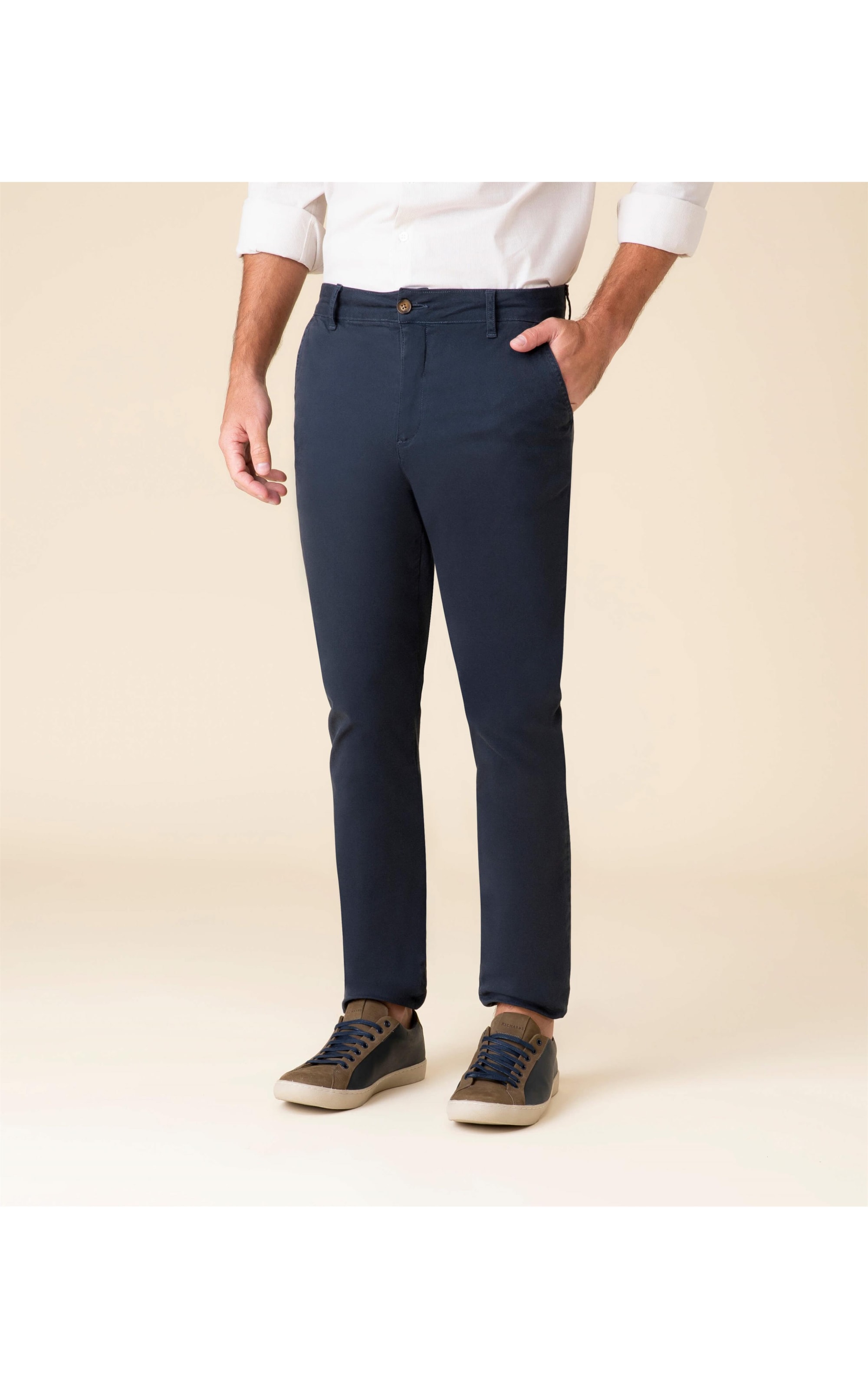 Calça Brick Lane Con Dark Navy