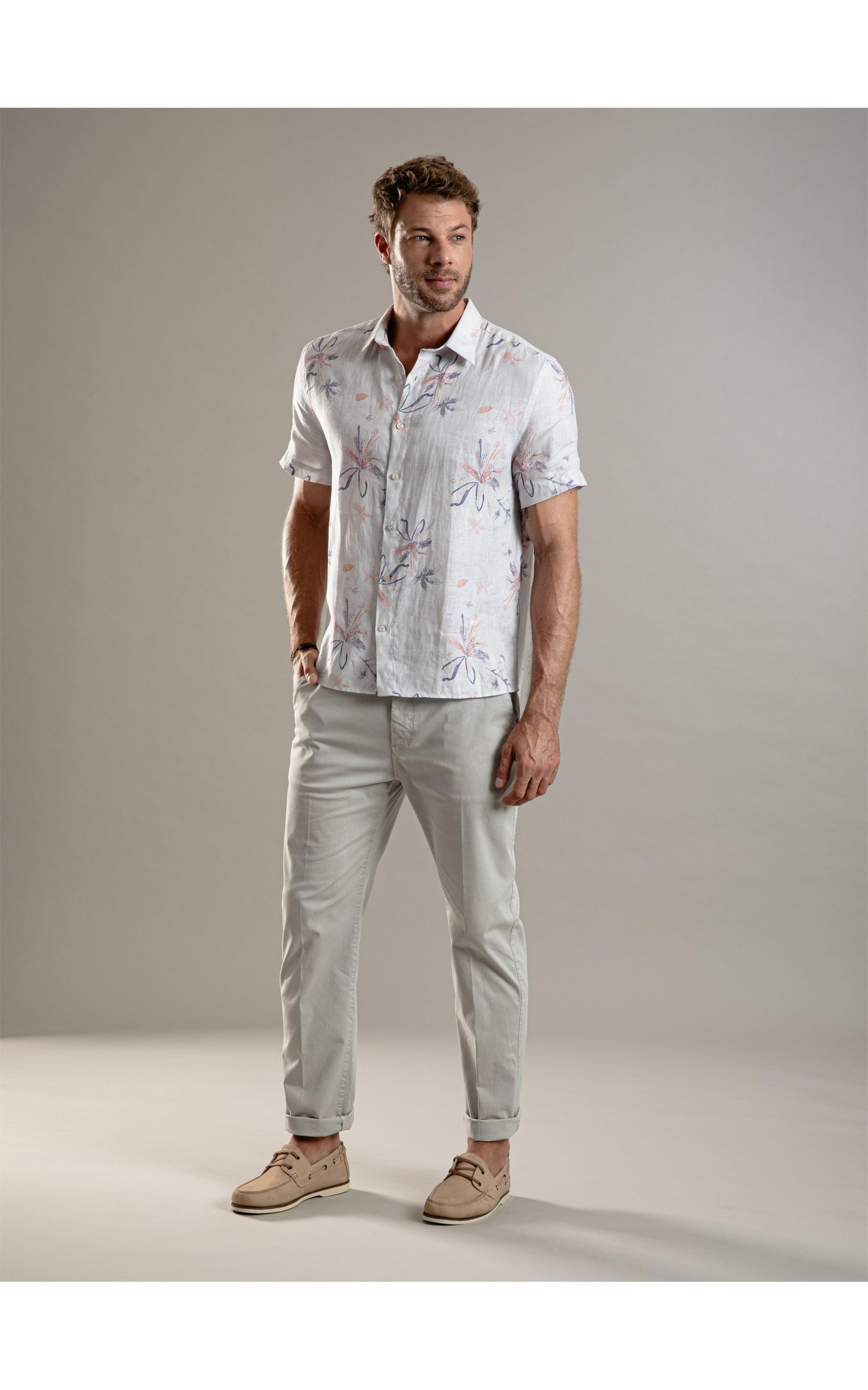 Calça Canvas Relax Lancaster  Gelo