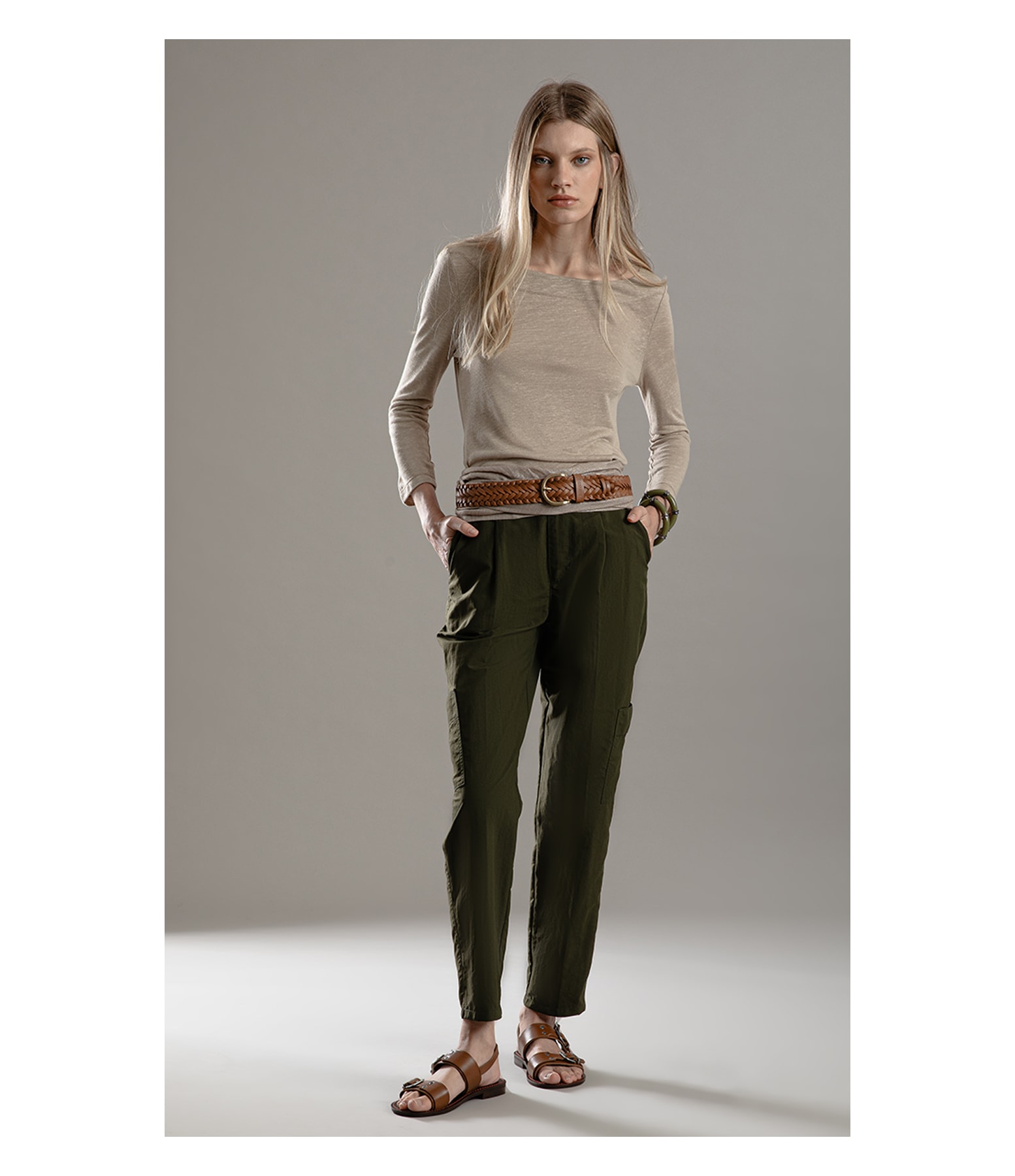Calça Cargo Carrot Wal Verde Militar