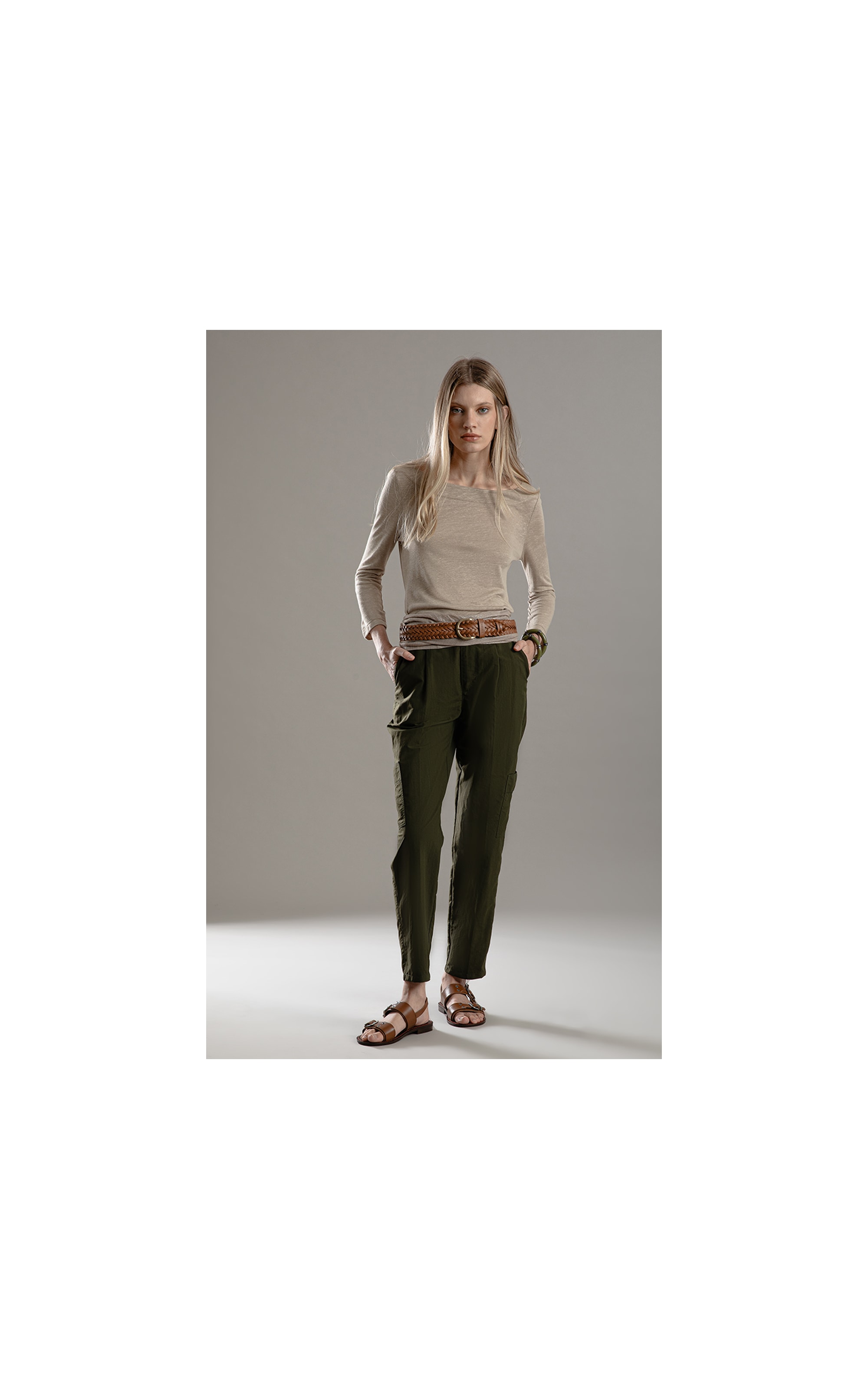 Calça Cargo Carrot Wal Verde Militar