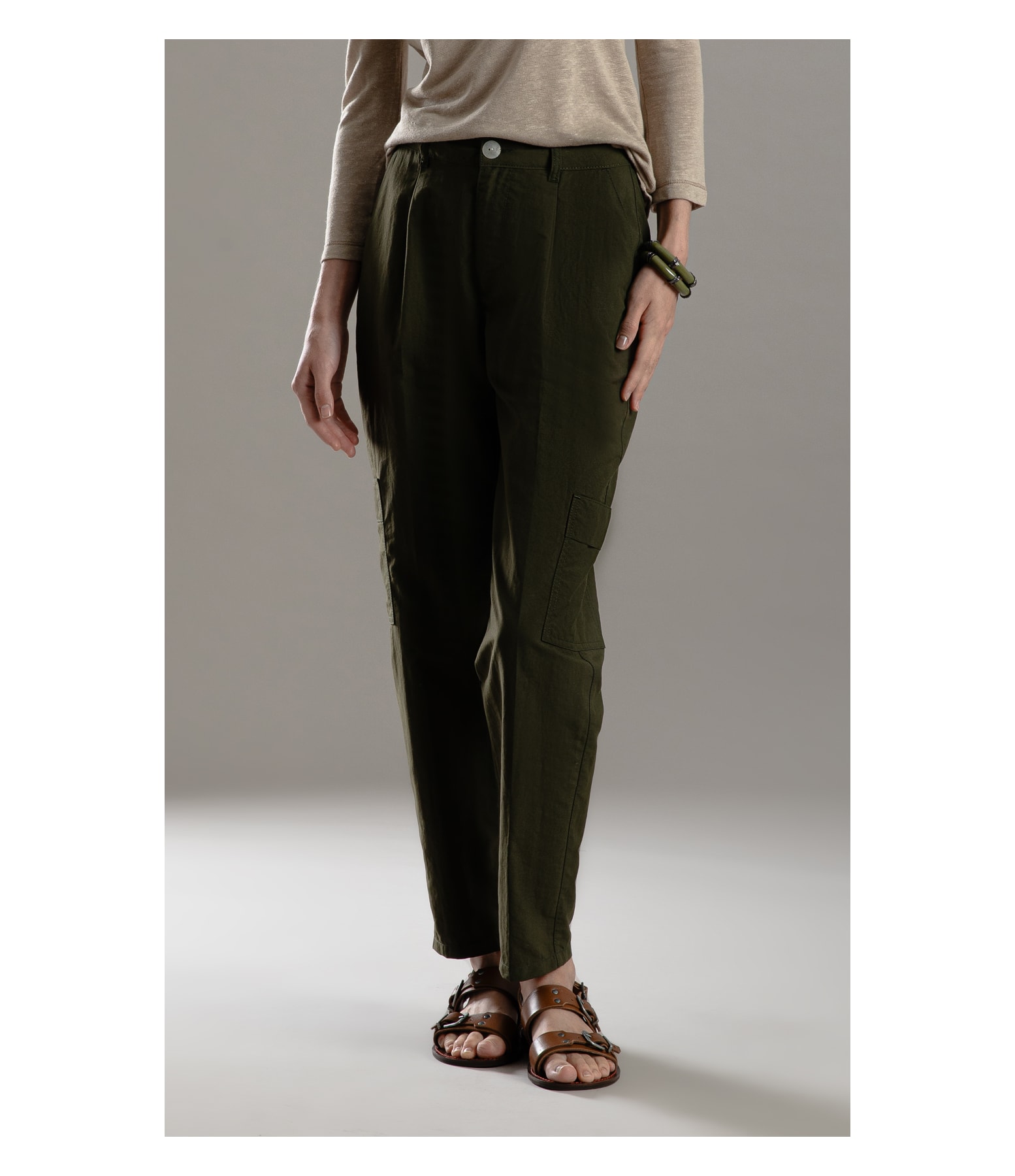 Calça Cargo Carrot Wal Verde Militar