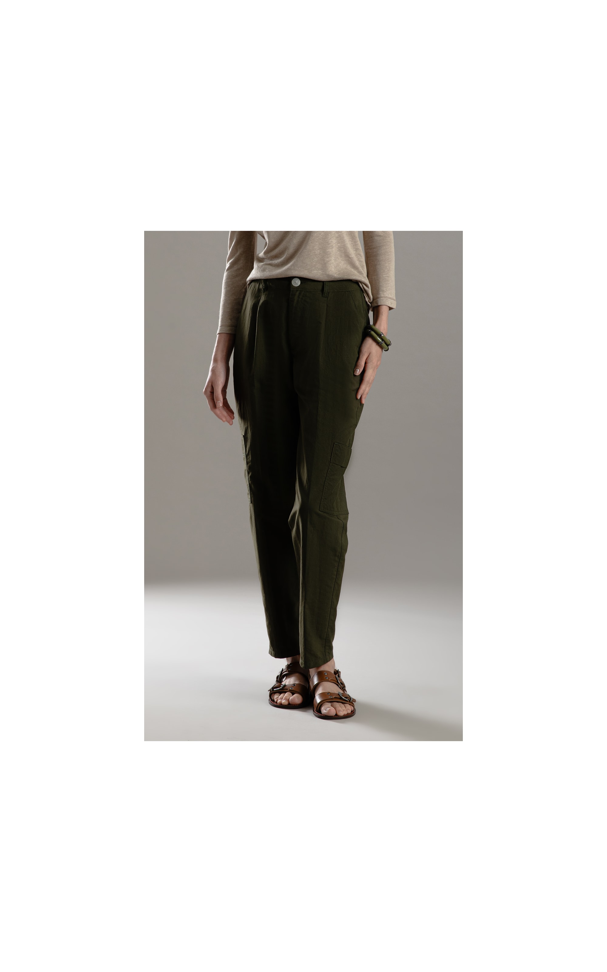 Calça Cargo Carrot Wal Verde Militar