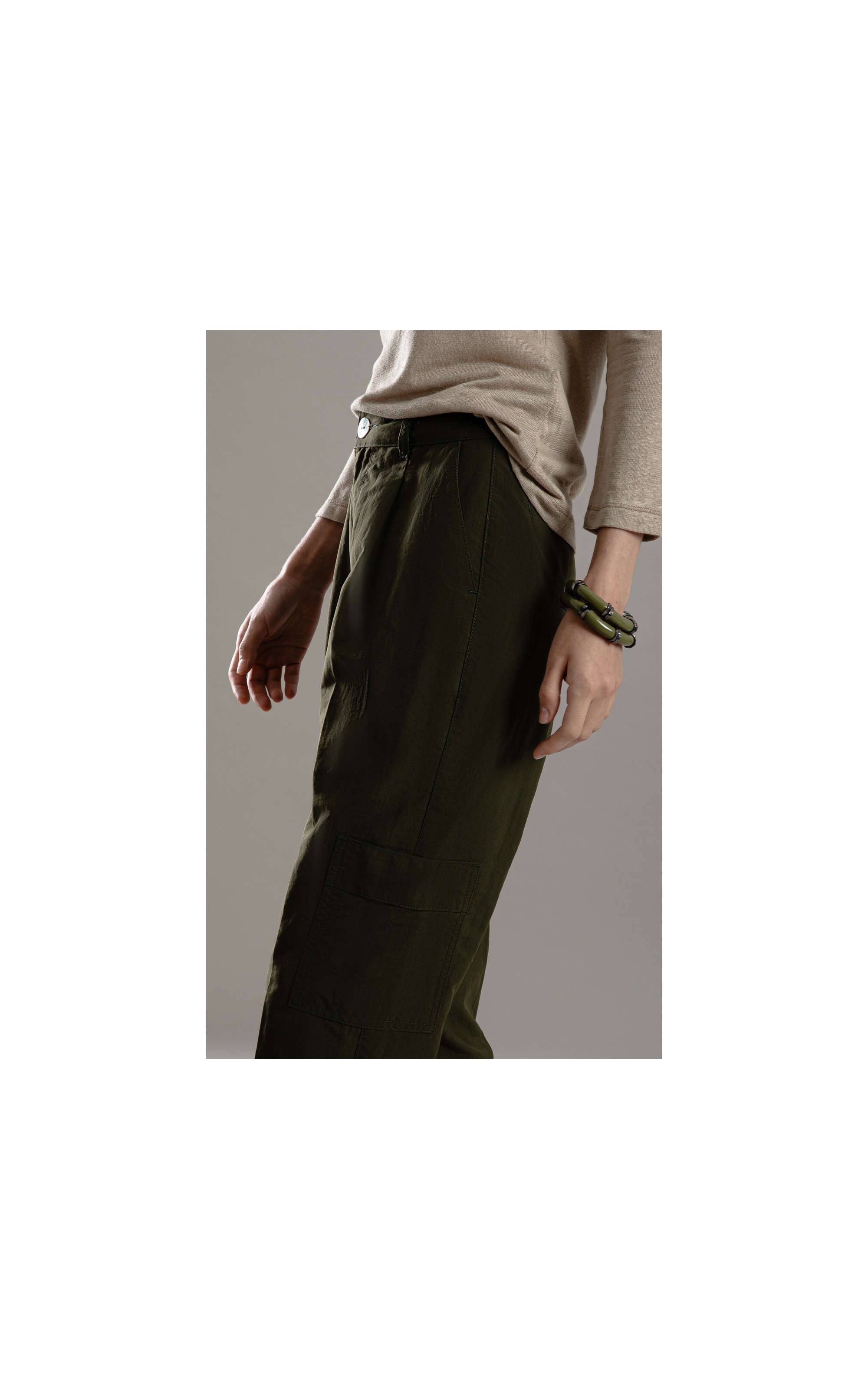 Calça Cargo Carrot Wal Verde Militar