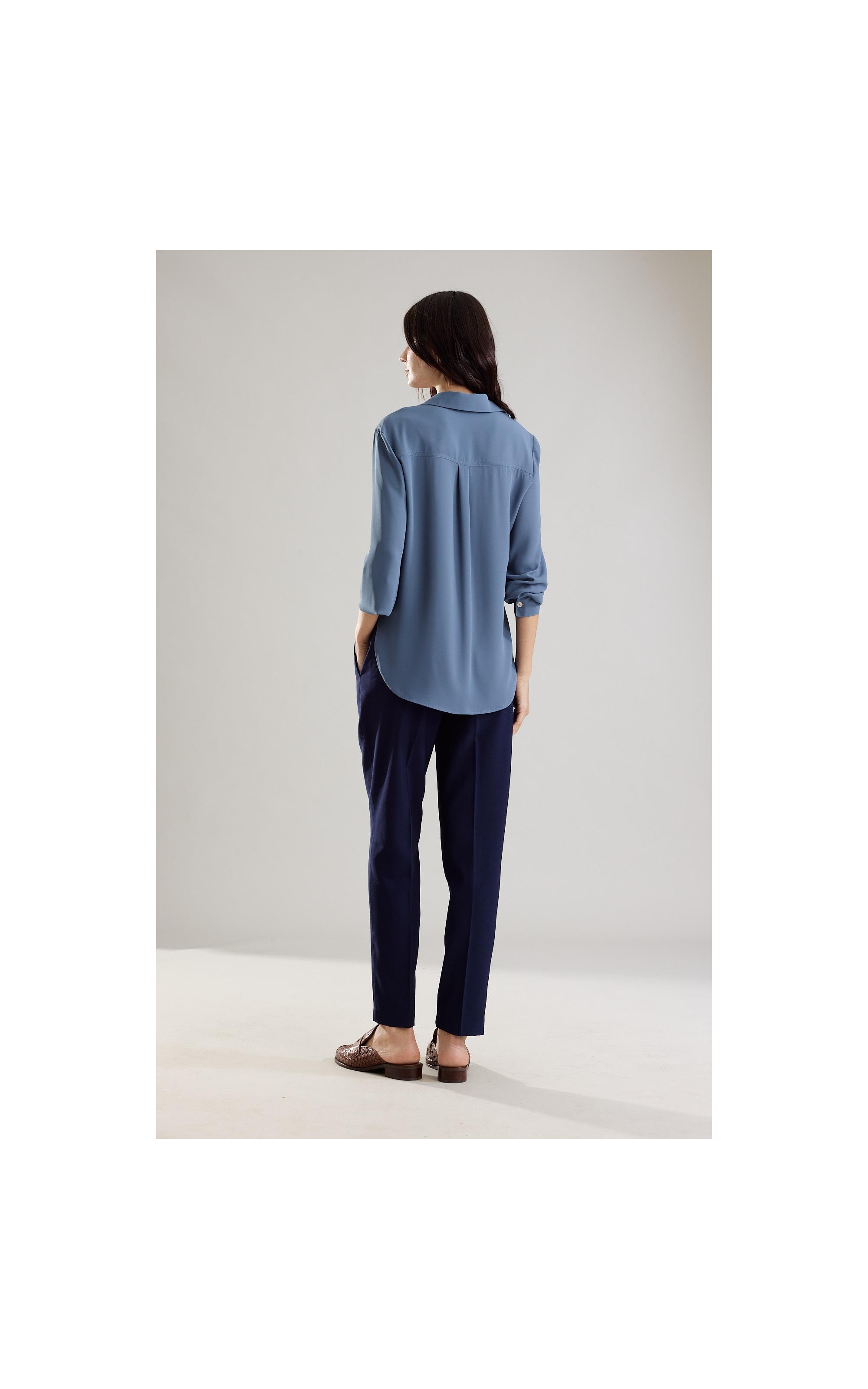 Calça Carrot Alfaiataria Marinho