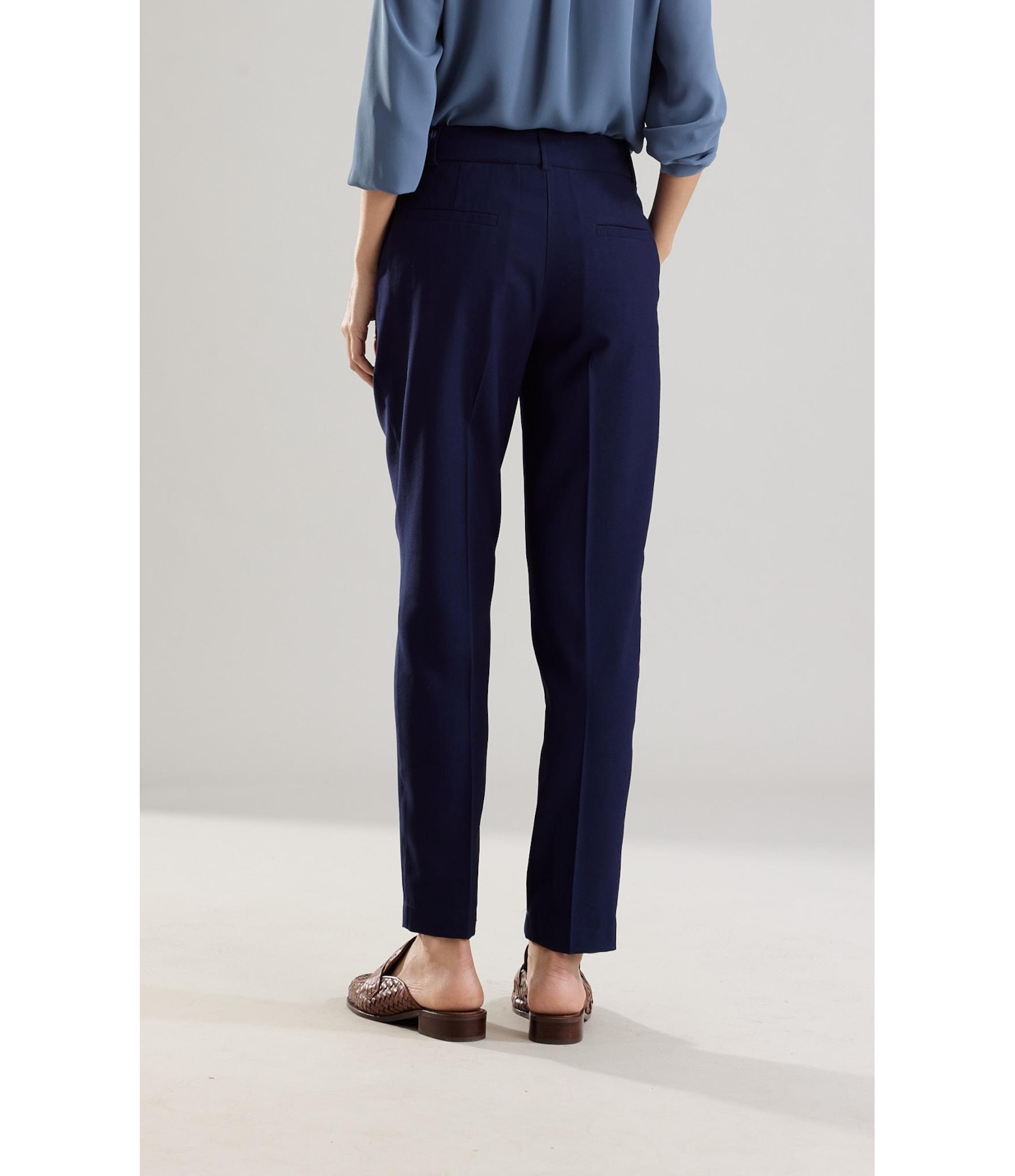 Calça Carrot Alfaiataria Marinho