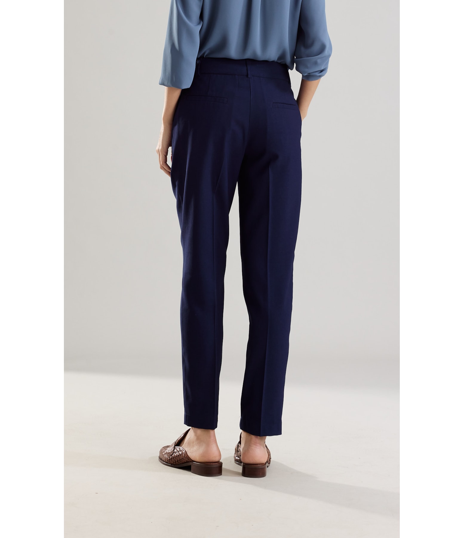 Calça Carrot Alfaiataria Marinho