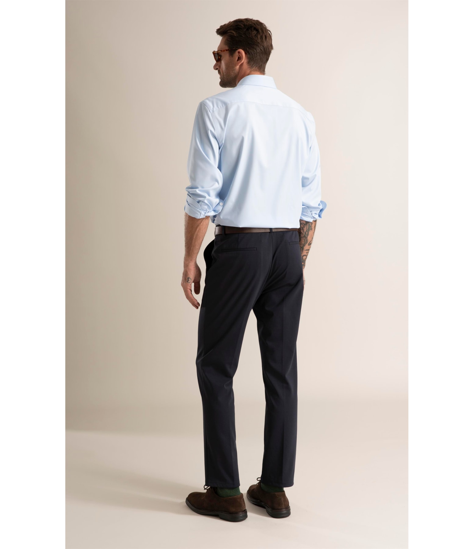 Calça Casual Knit Dark Navy