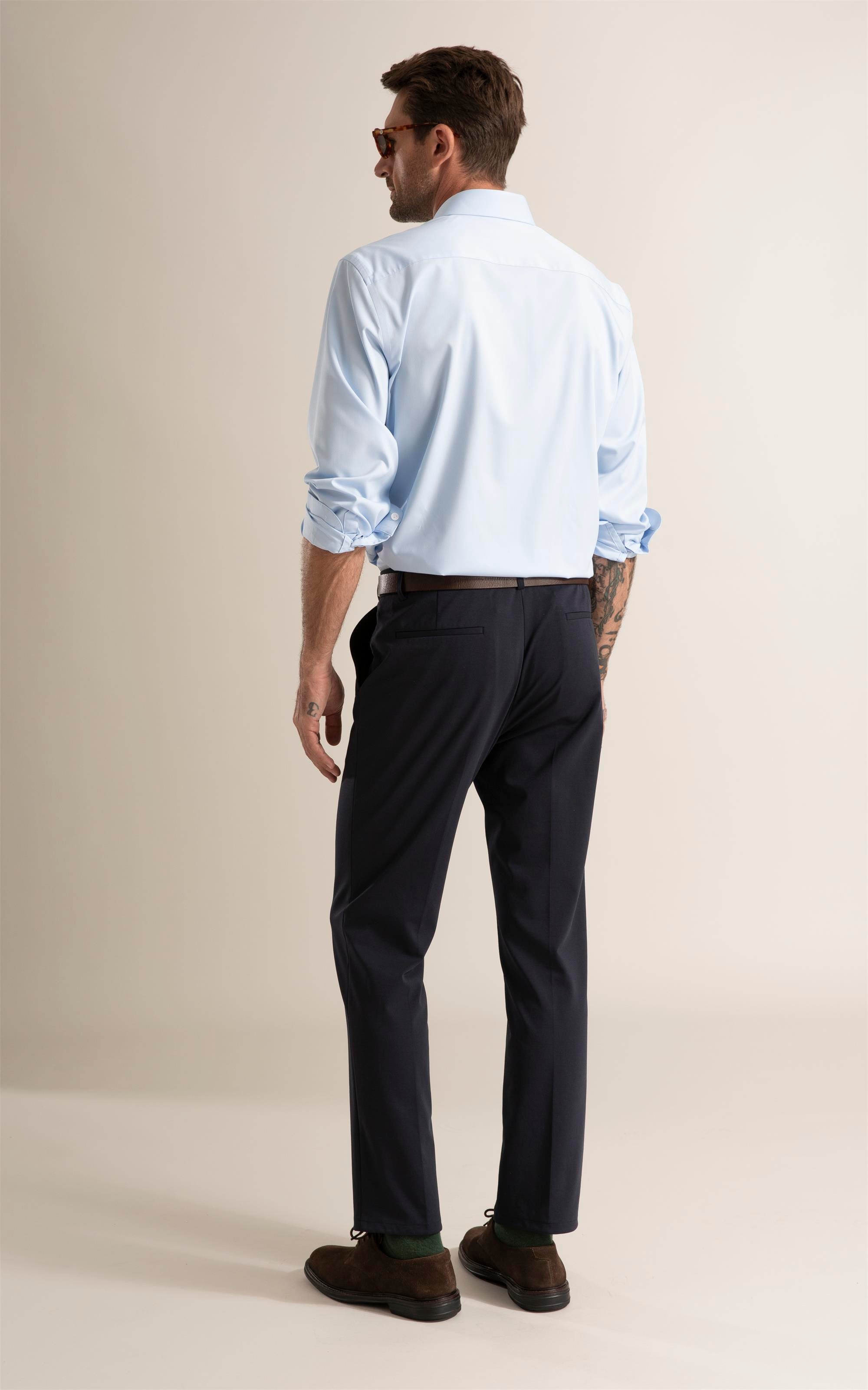 Calça Casual Knit Dark Navy