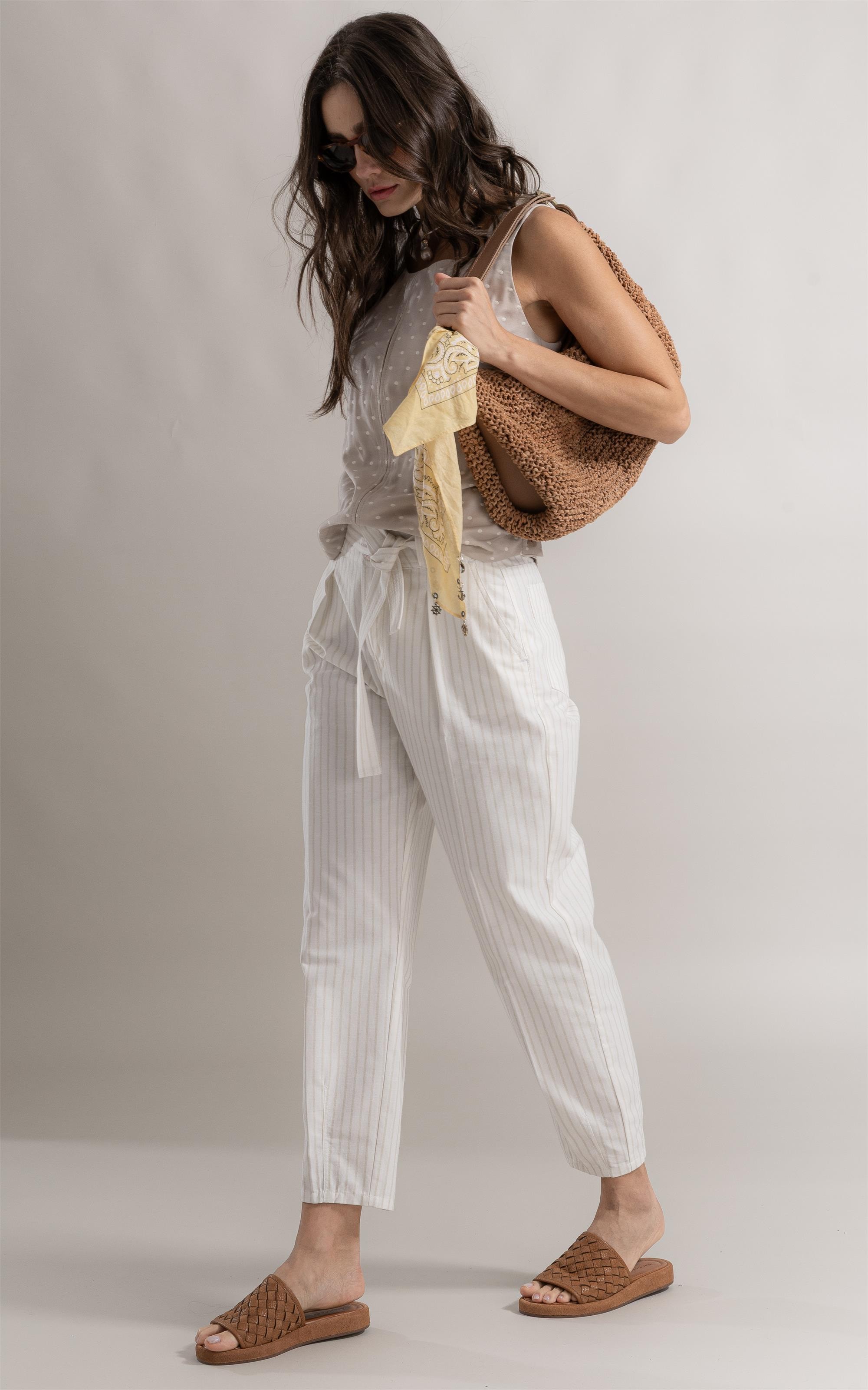 Calça Chino Alfa Panama Cotton Areia