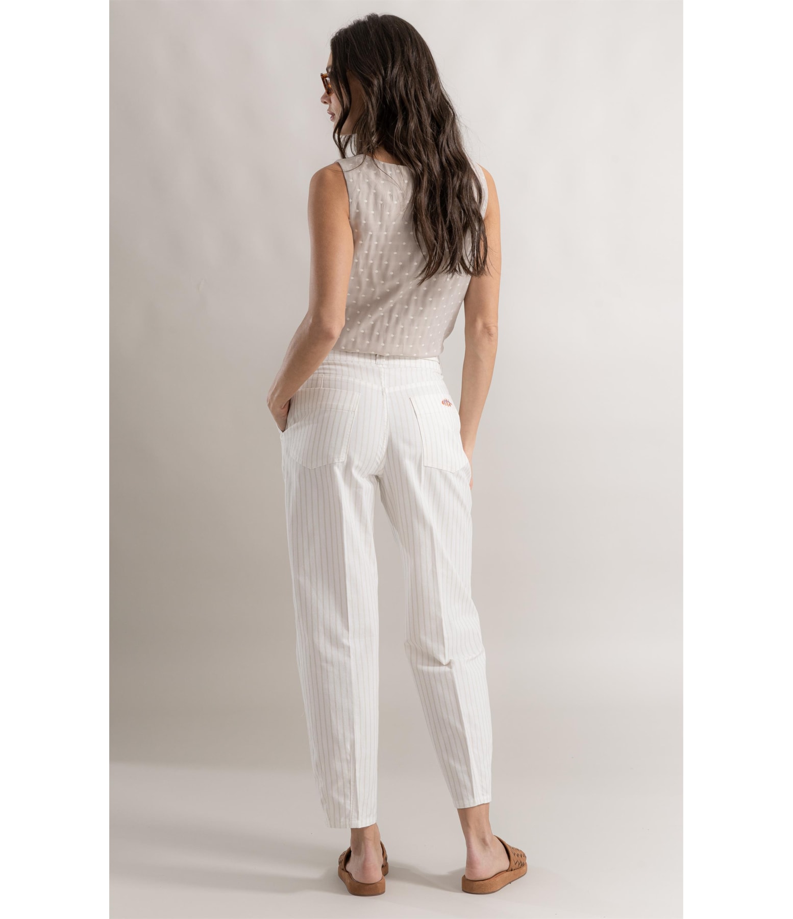 Calça Chino Alfa Panama Cotton Areia