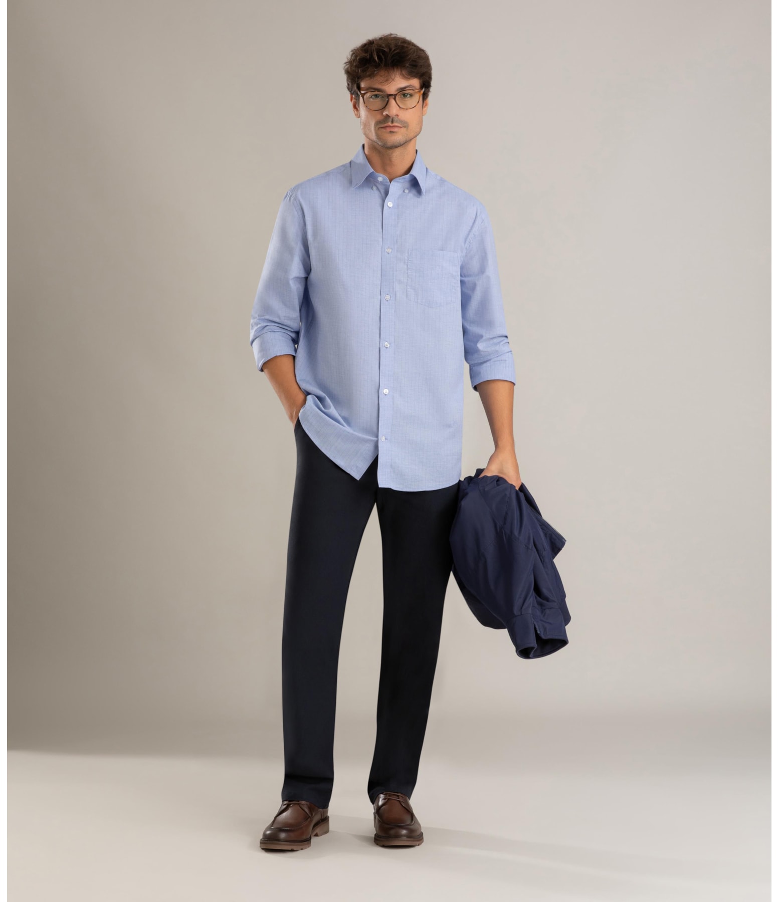 Calça Chino Bengaline Twill Dark Navy