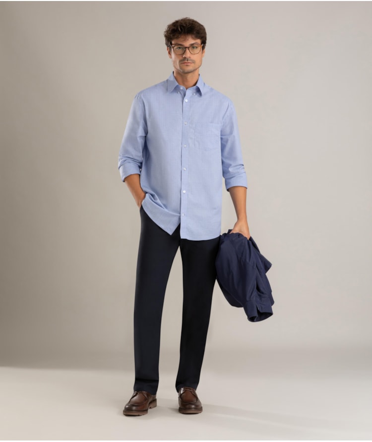 Calça Chino Bengaline Twill Dark Navy