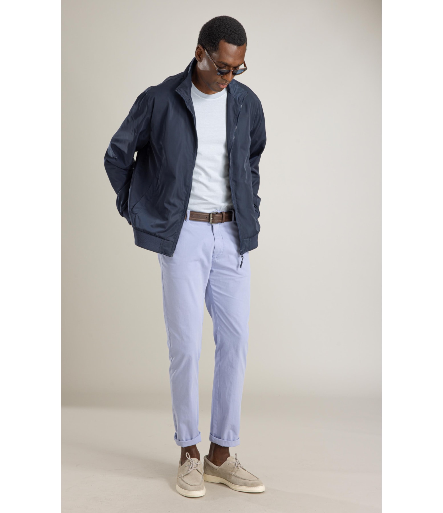 Calca Chino Bolt Azul Seco