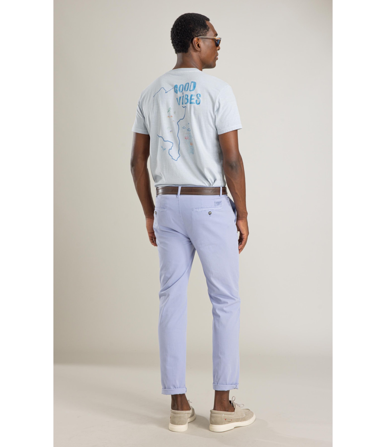 Calca Chino Bolt Azul Seco
