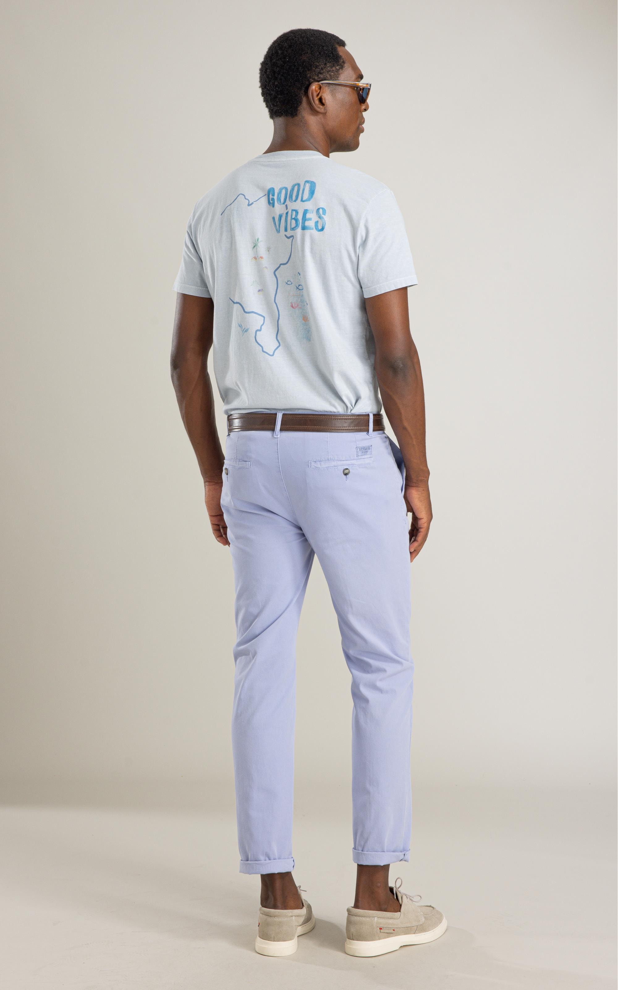 Calca Chino Bolt Azul Seco
