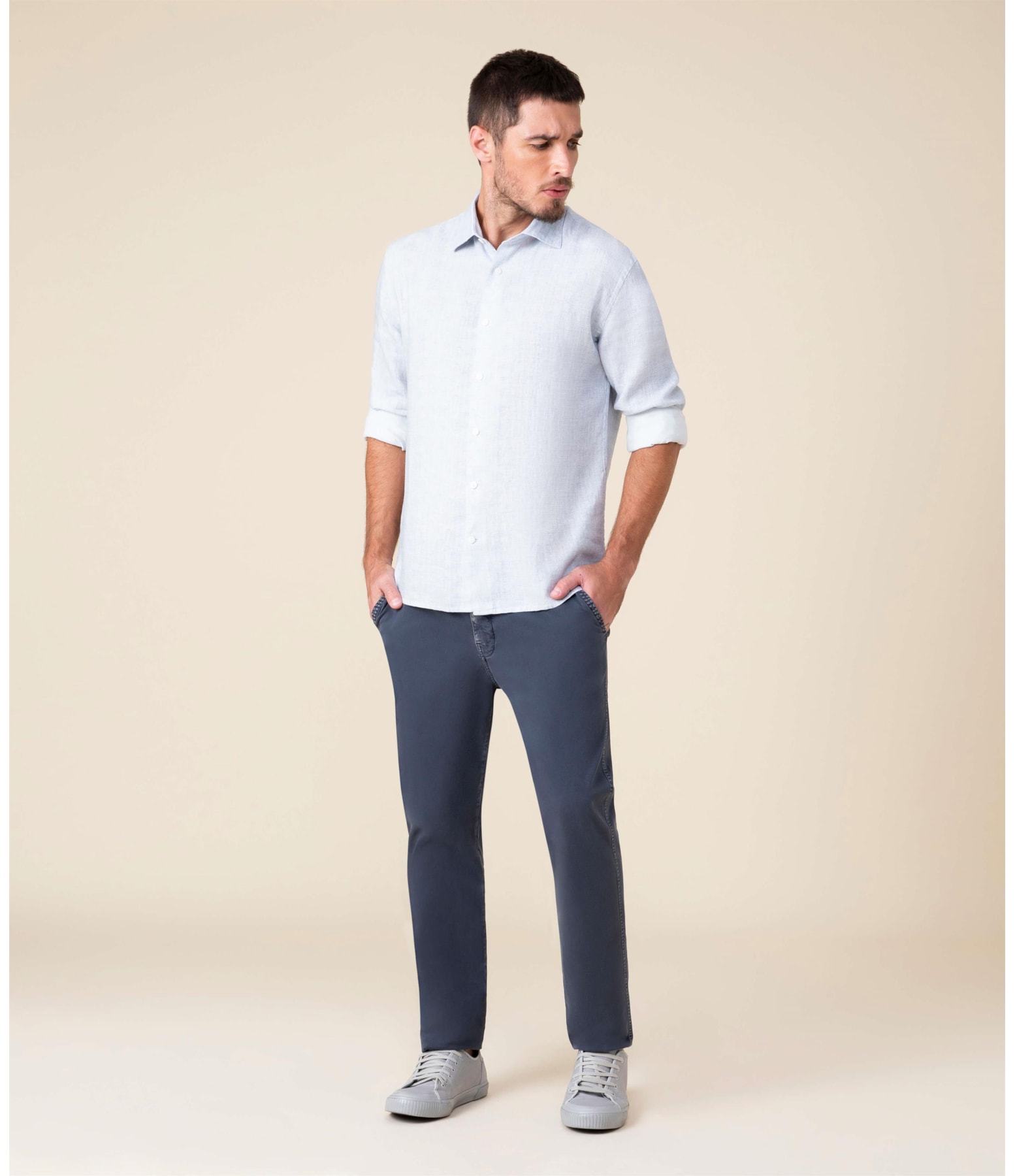 Calça Chino Canvas Marinho