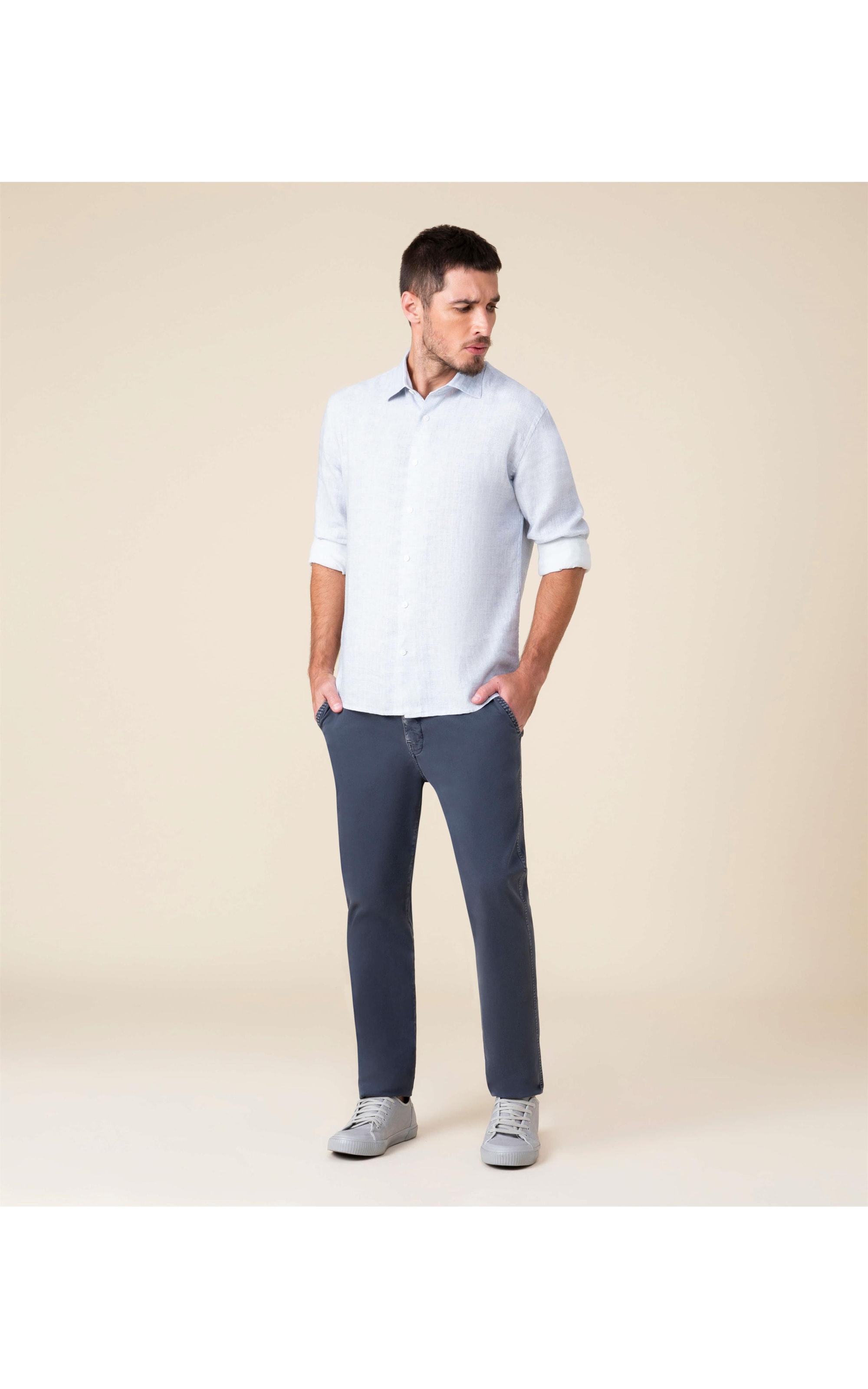 Calça Chino Canvas Marinho