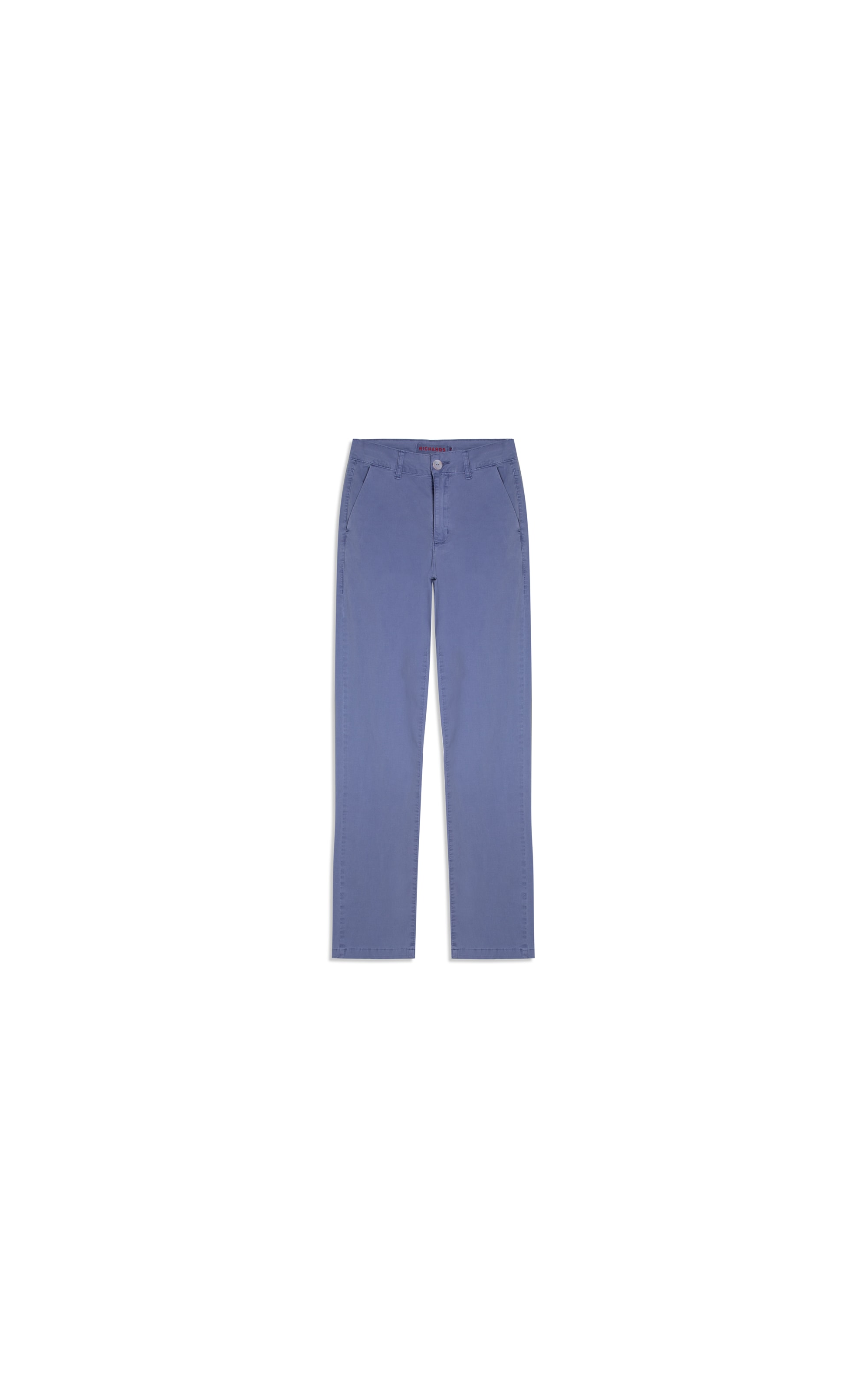 Calça Chino Canvas Reta Azul Pervante