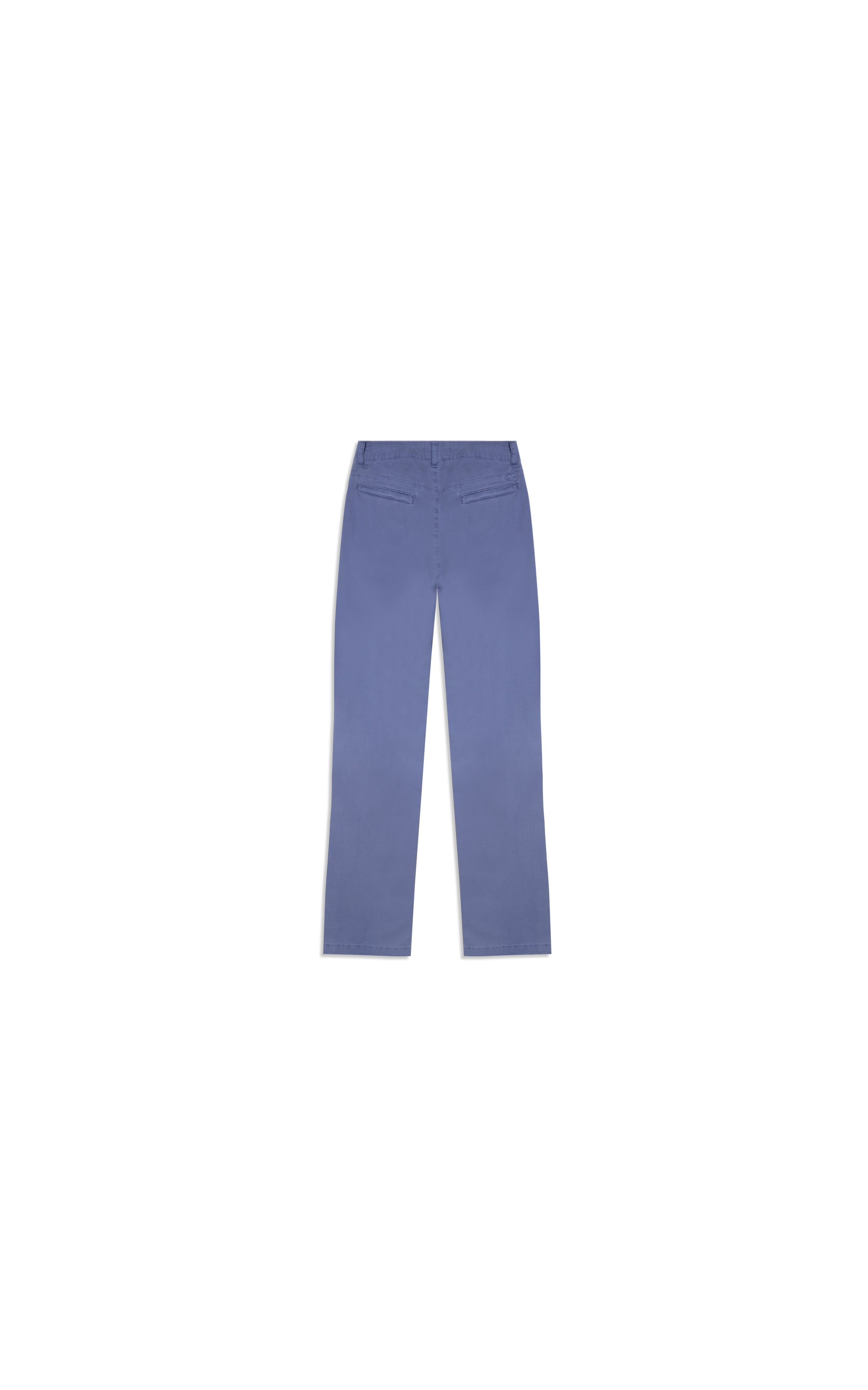 Calça Chino Canvas Reta Azul Pervante