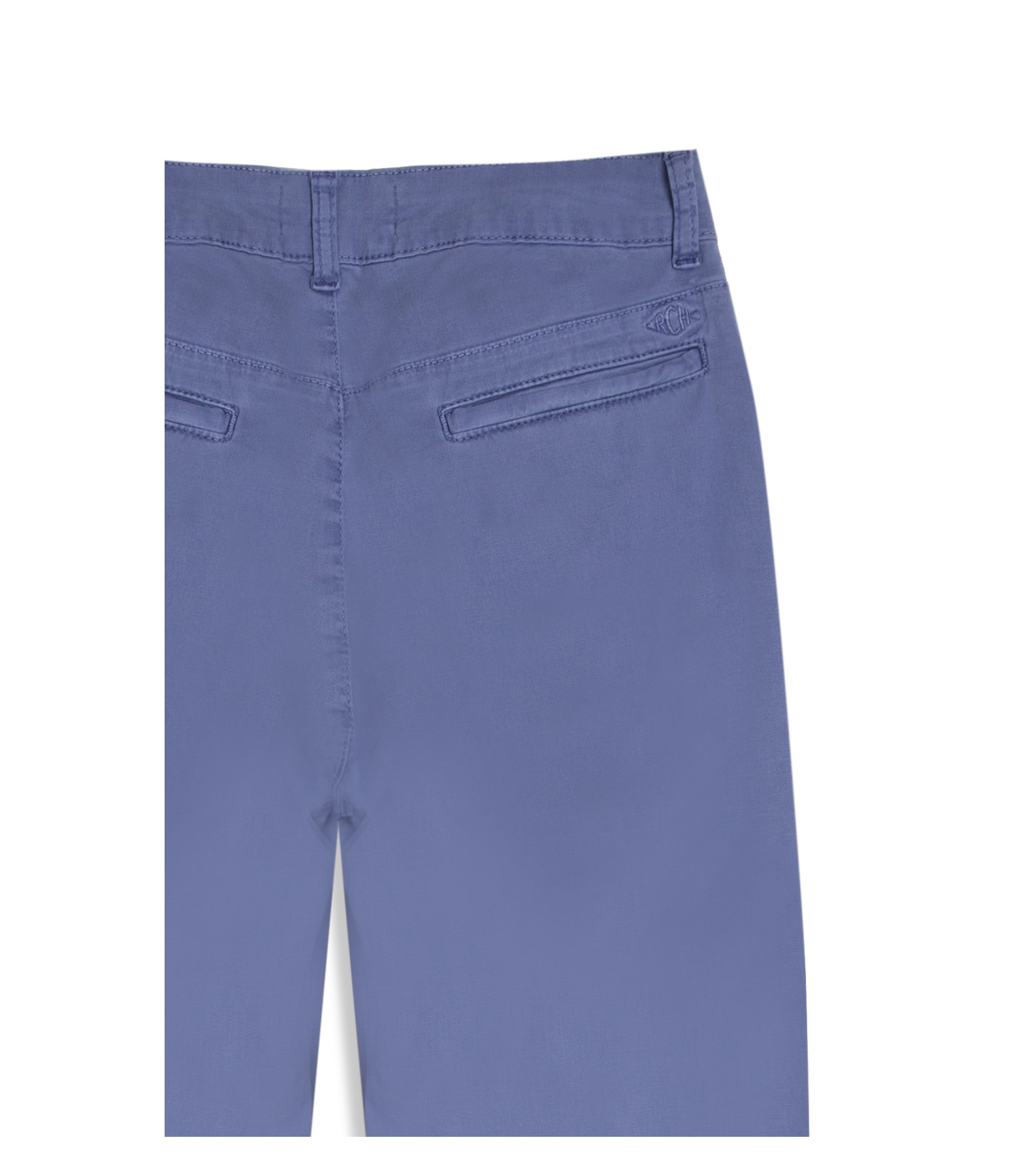 Calça Chino Canvas Reta Azul Pervante
