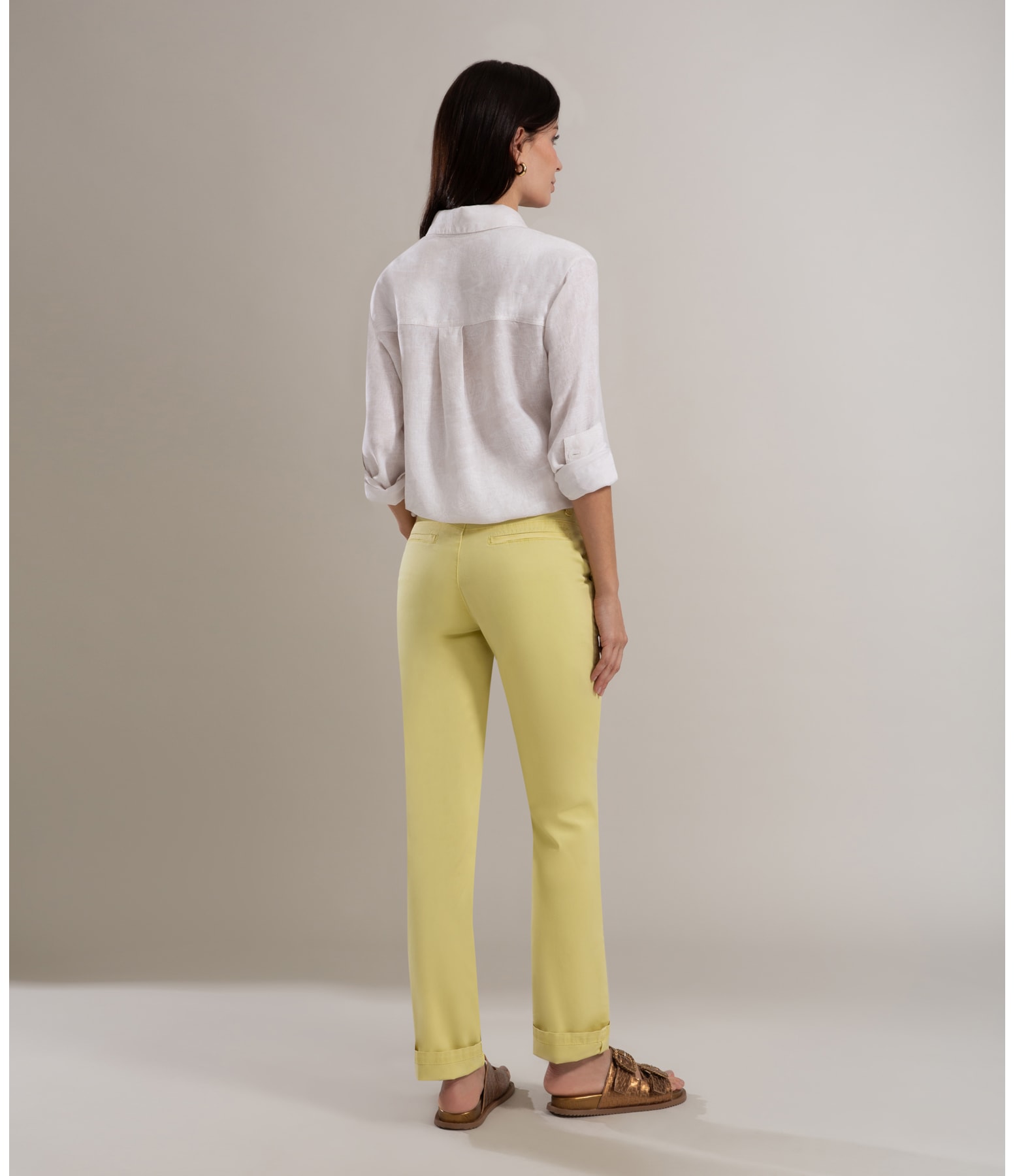 Calça Chino Canvas Reta Citrus